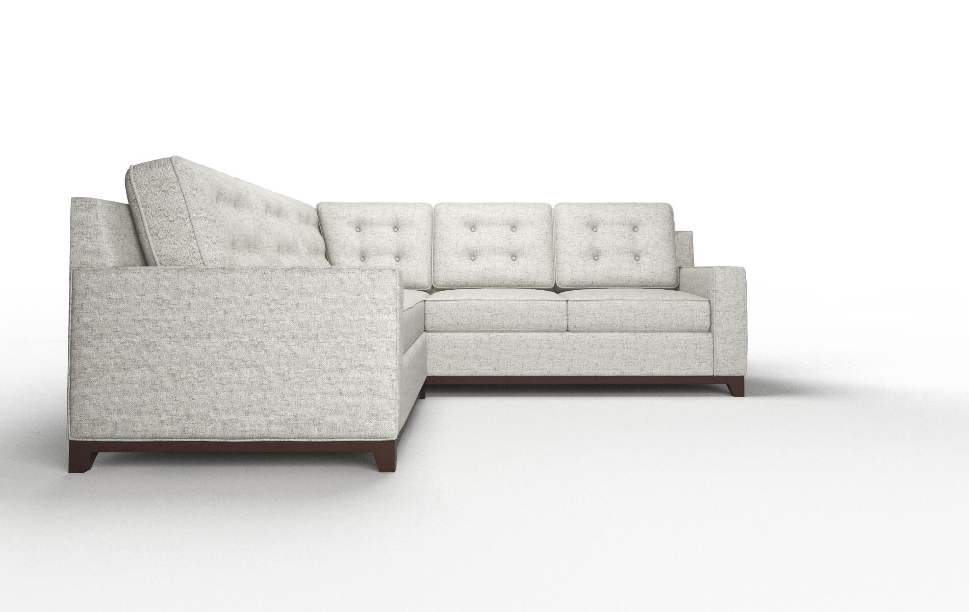 Alexandria Derby Silver Sectional espresso legs 2