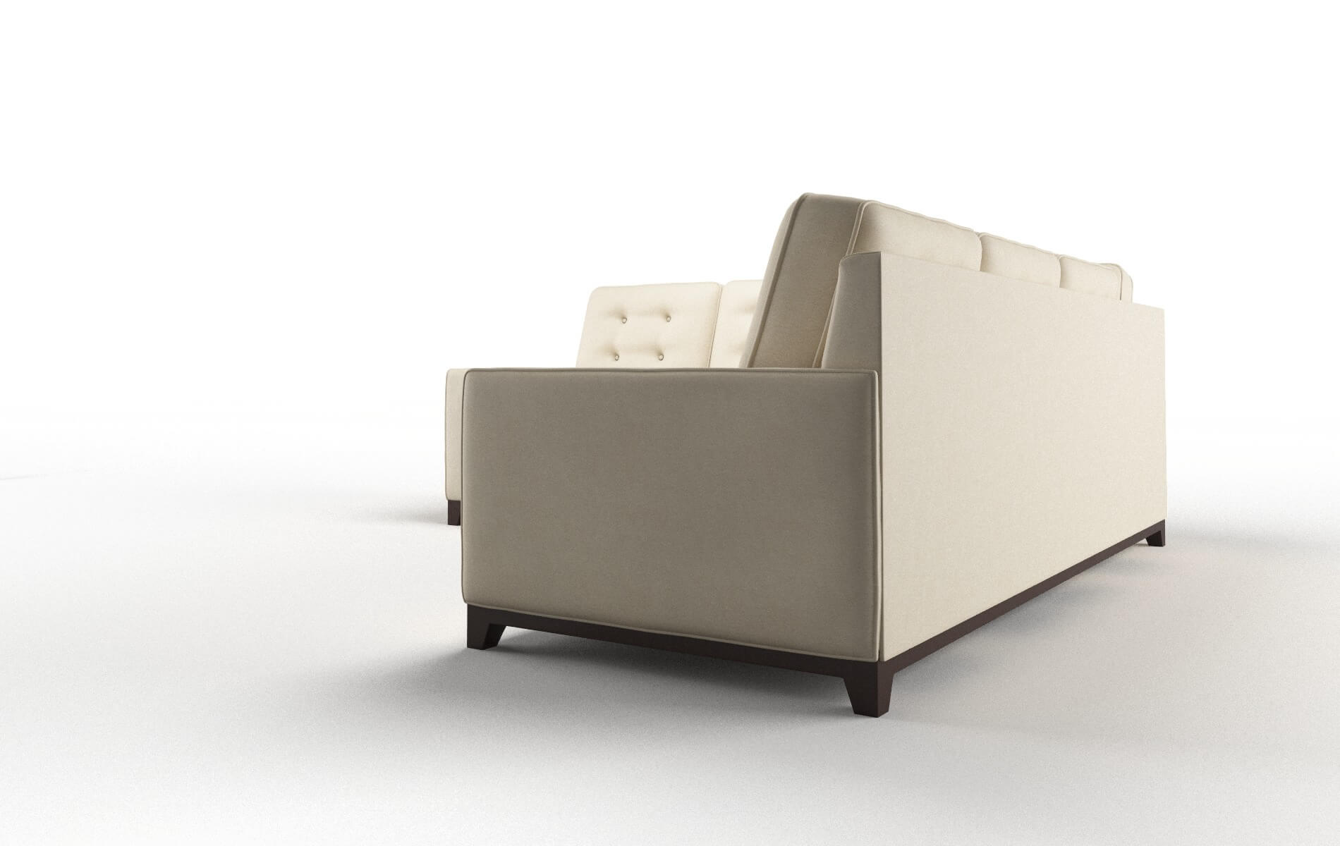 Alexandria Dream_d Almond Sectional espresso legs 4