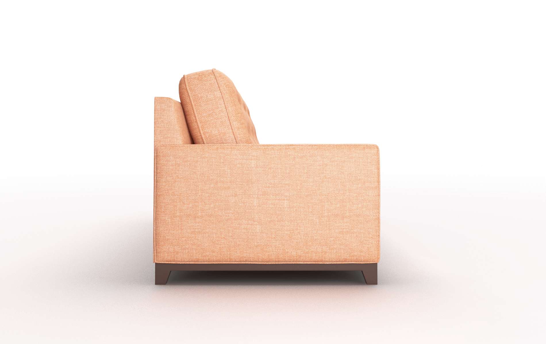 Alexandria Durham Tangerine Sofa espresso legs 3