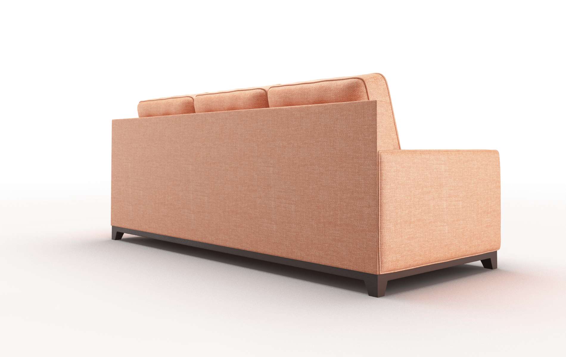 Alexandria Durham Tangerine Sofa espresso legs 5