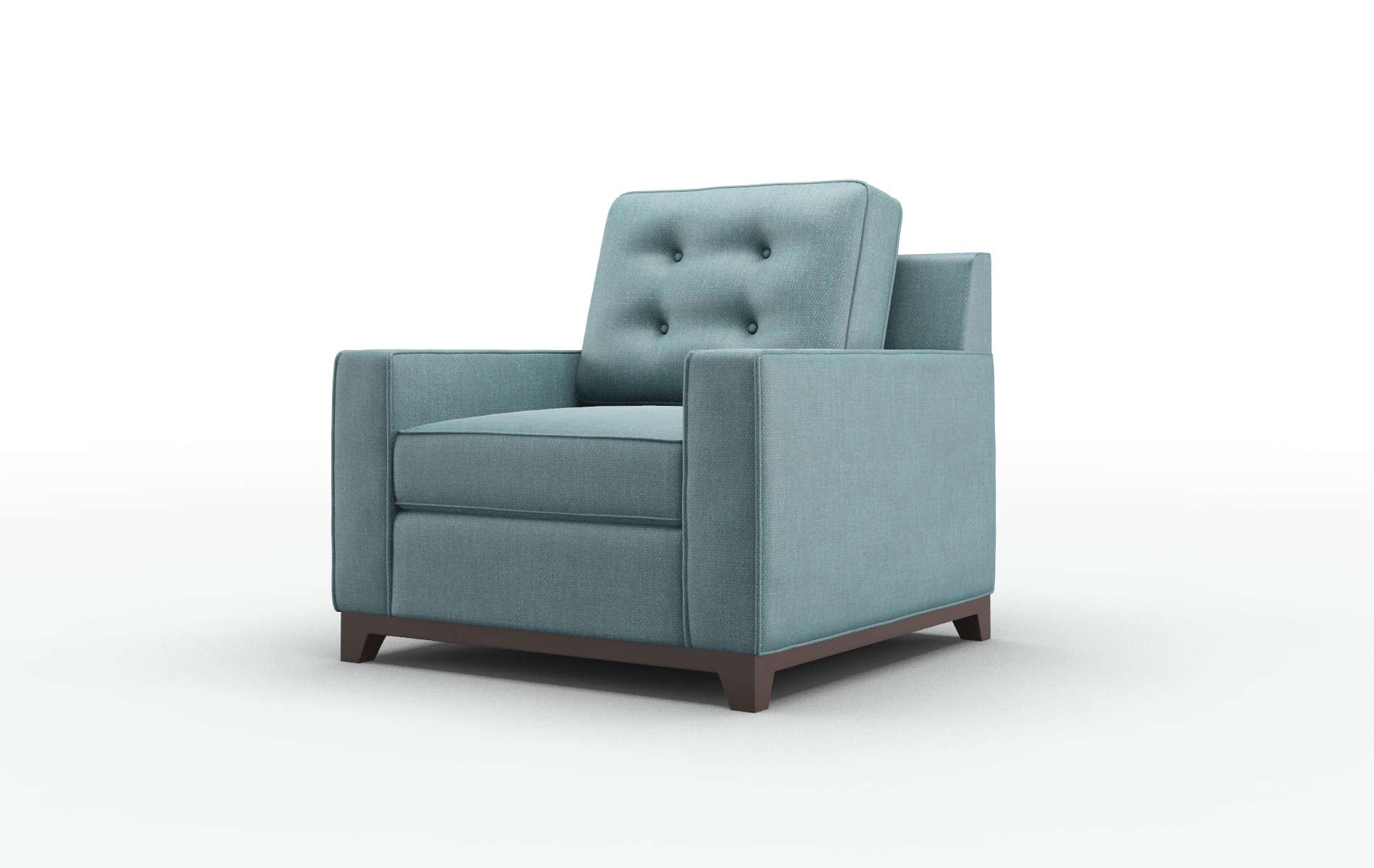Alexandria Elliot Teal Chair espresso legs 4