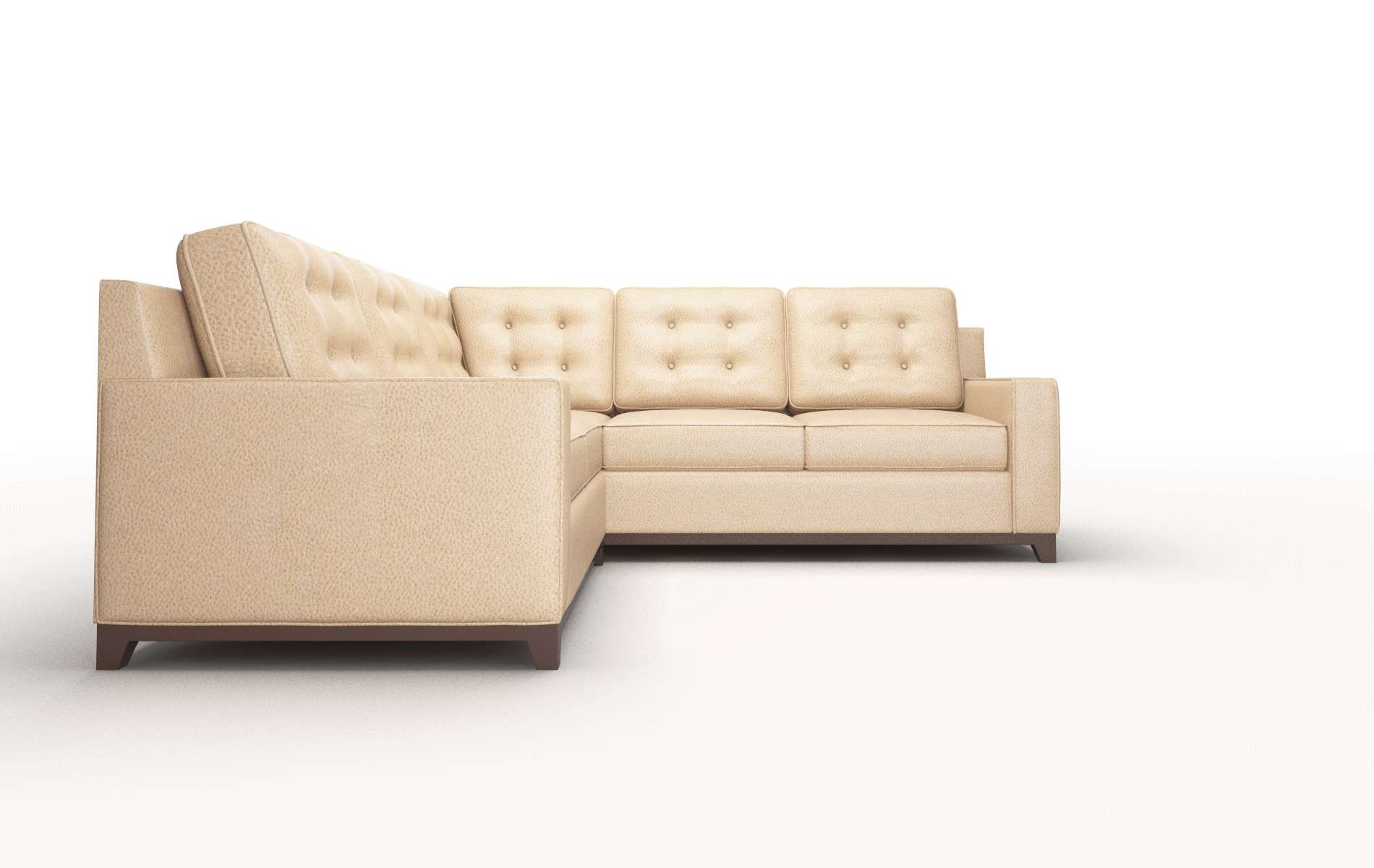 Alexandria Ford Dune Sectional espresso legs 2