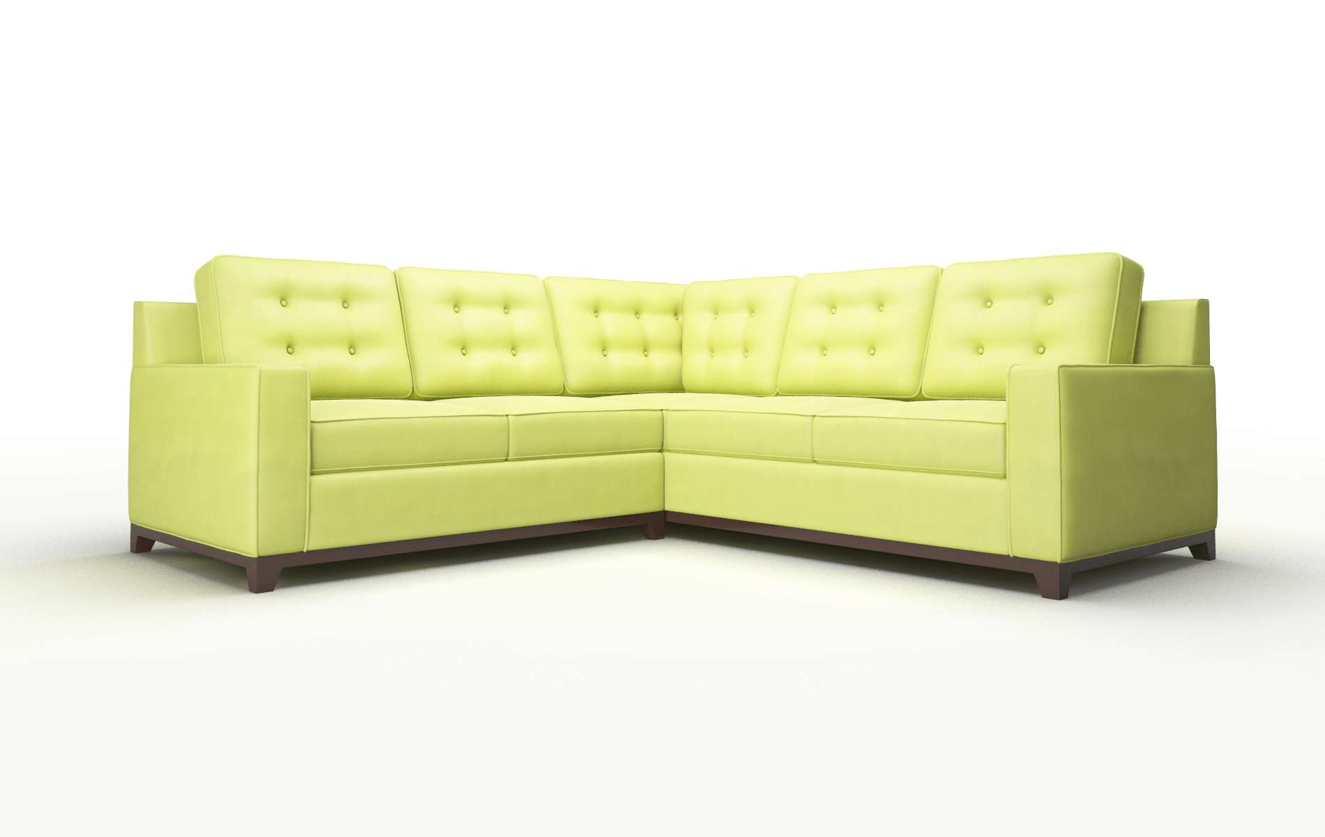 Alexandria Hathaway Apple Sectional espresso legs 1