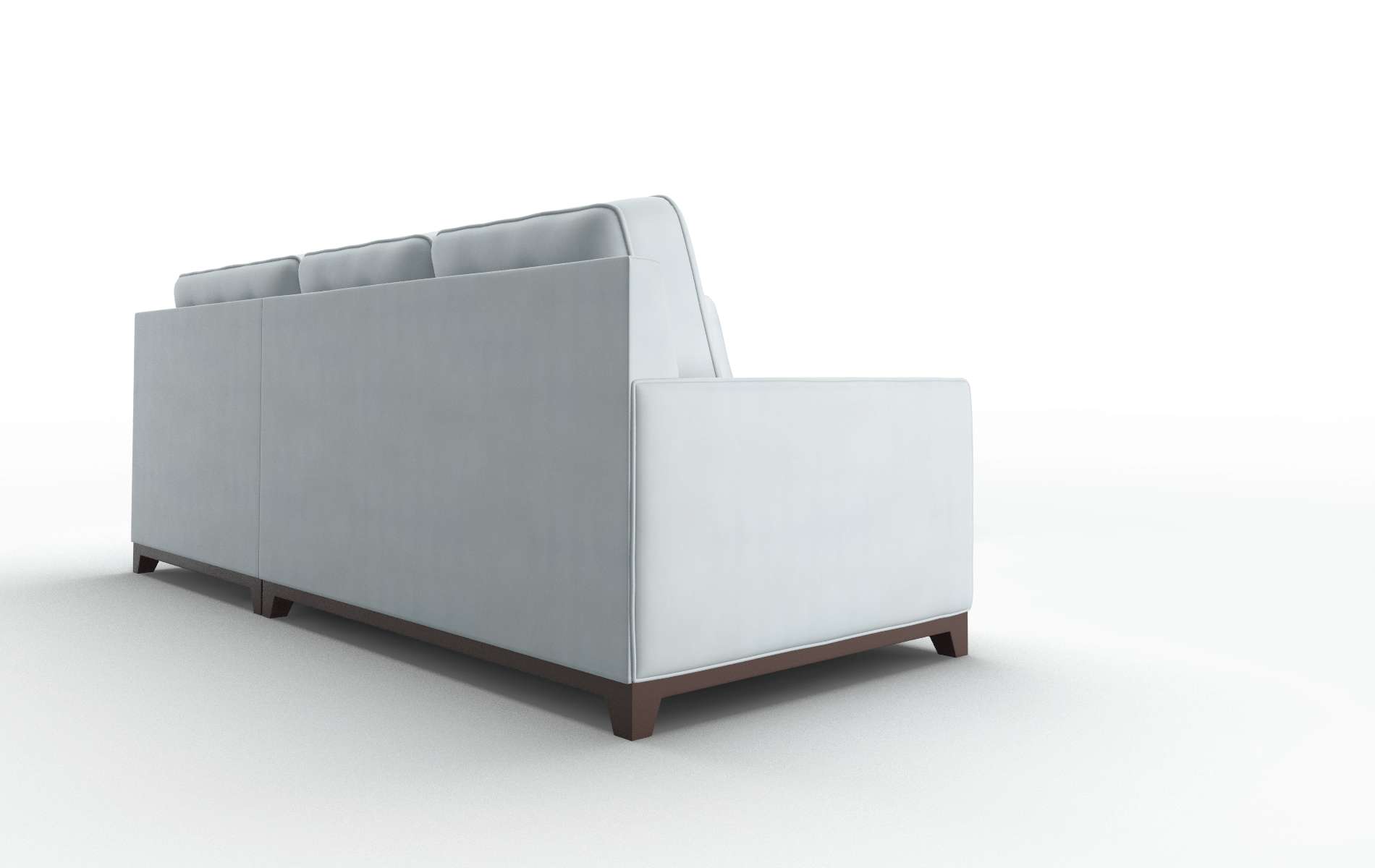 Alexandria Hathaway Aqua Sectional espresso legs 3