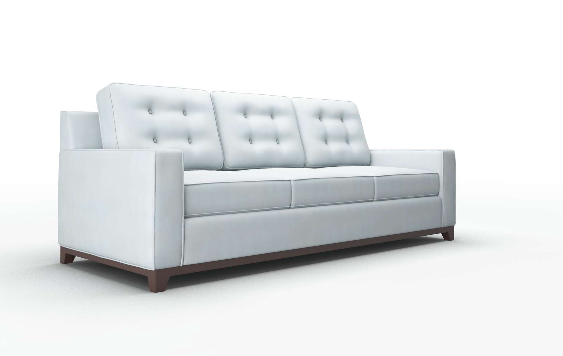 Alexandria Hathaway Aqua Sofa espresso legs 2