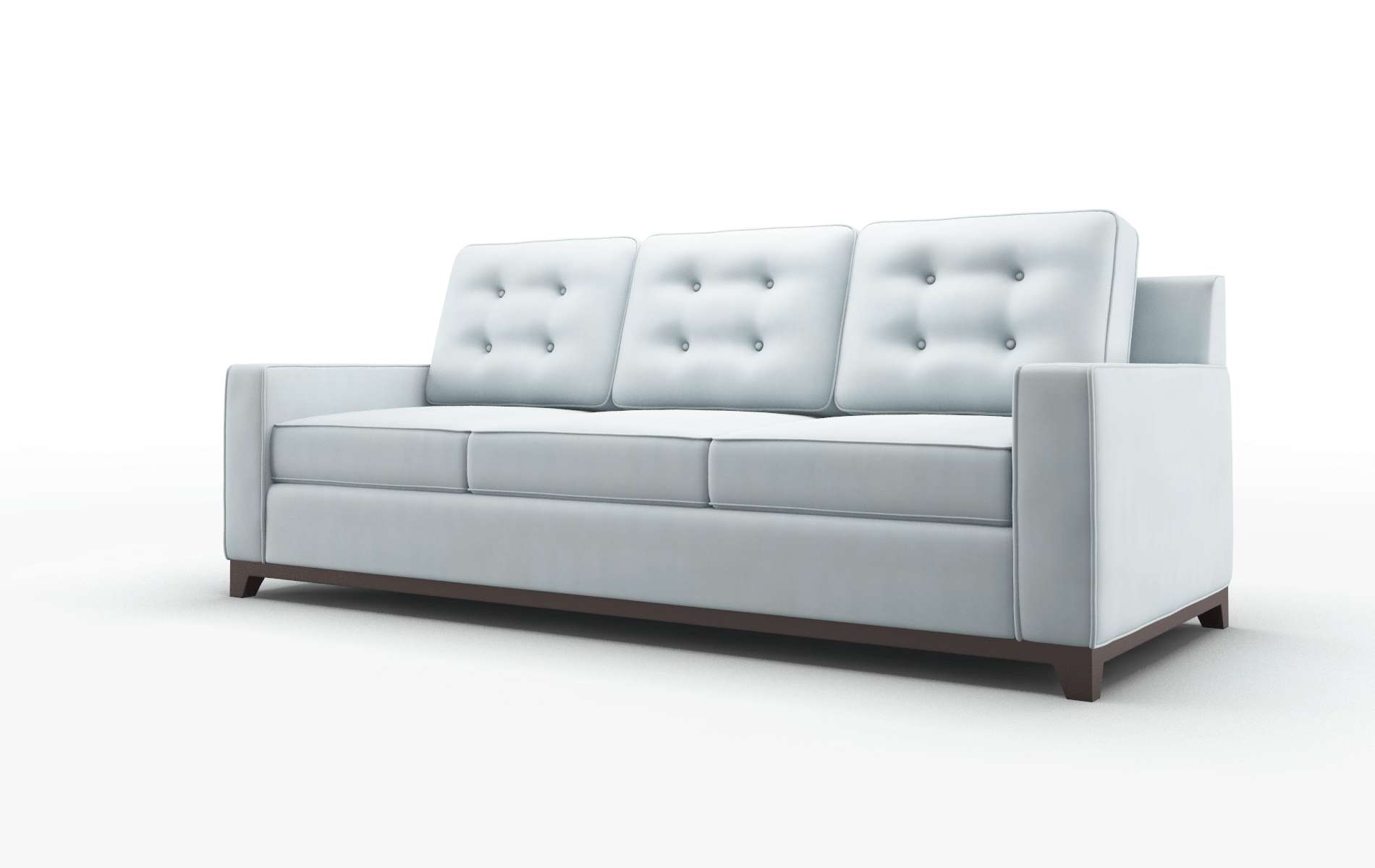 Alexandria Hathaway Aqua Sofa espresso legs 4