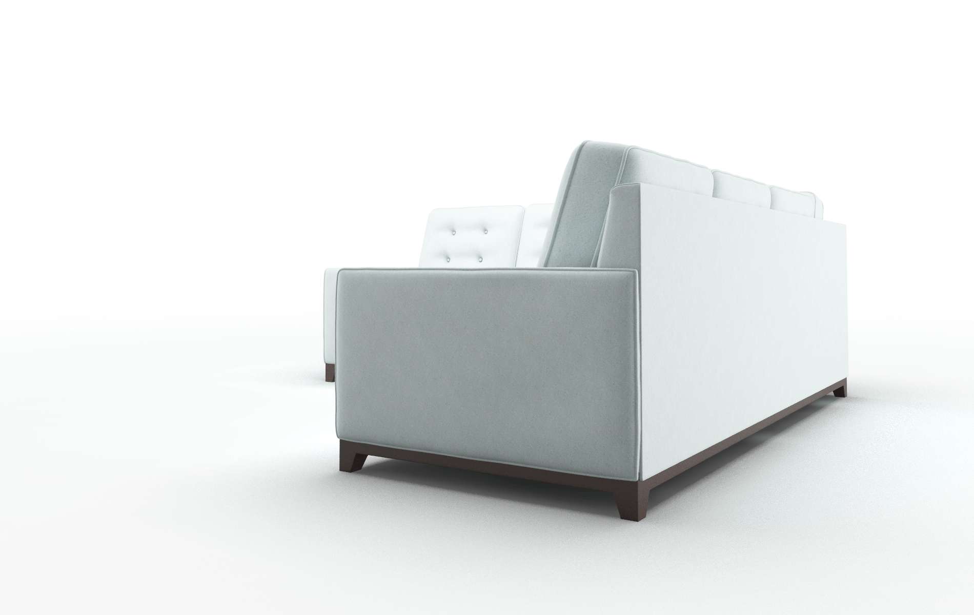 Alexandria Hepburn Peridot Sectional espresso legs 4