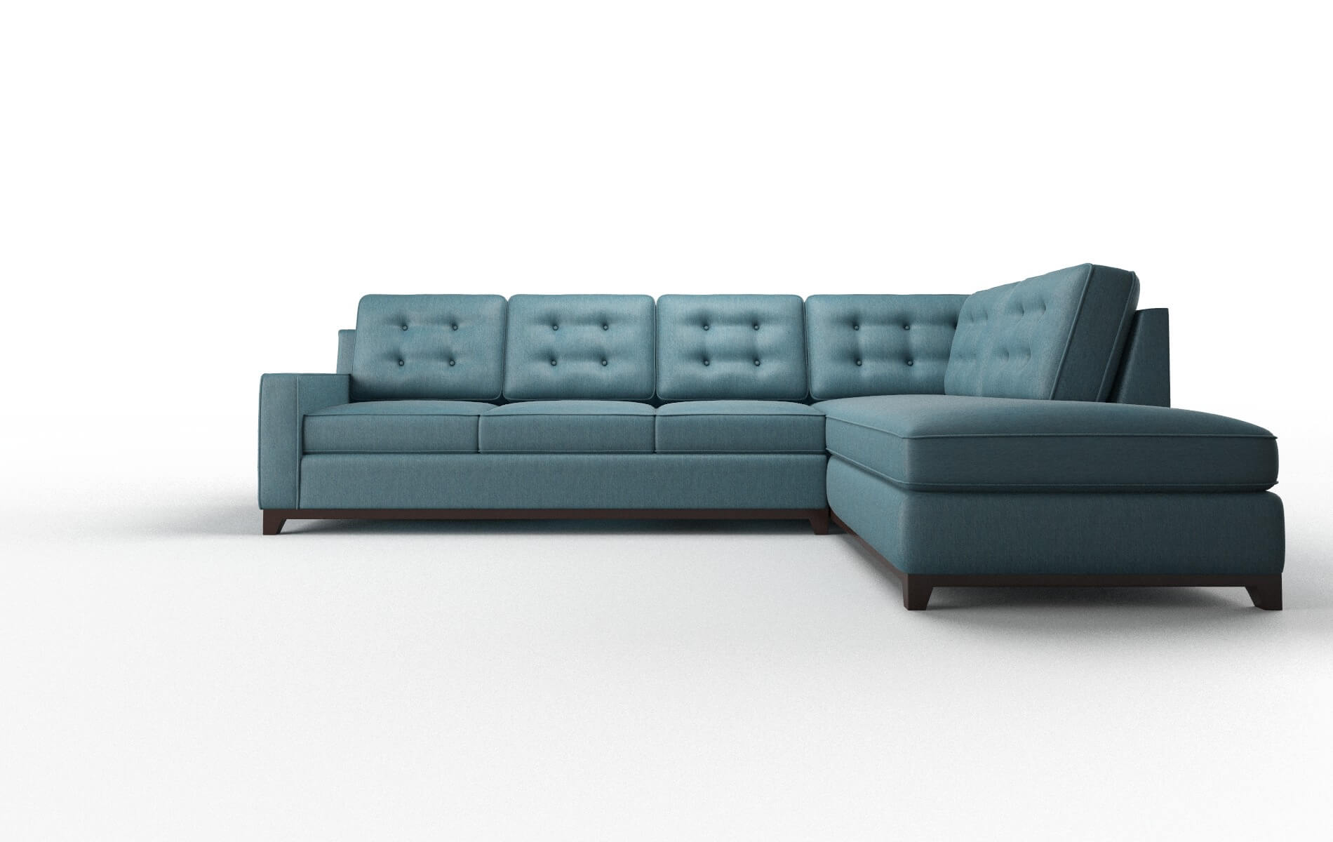 Alexandria Hepburn Teal Panel espresso legs 1