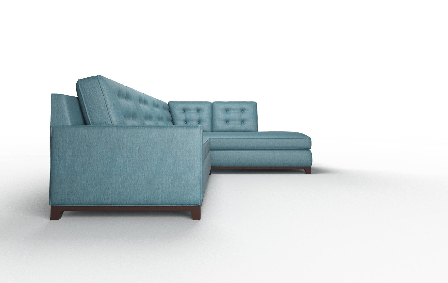 Alexandria Hepburn Teal Panel espresso legs 3
