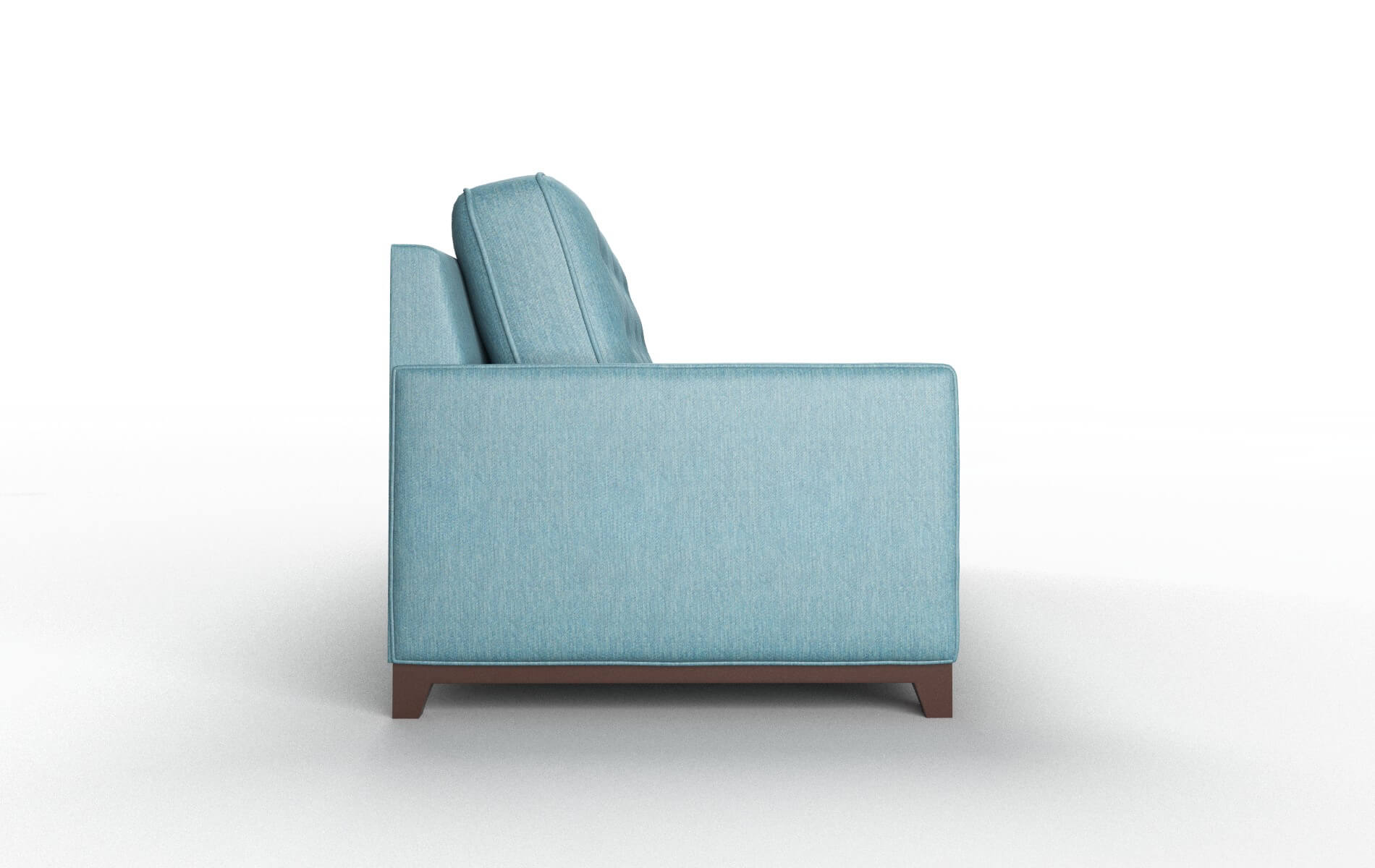 Alexandria Hepburn Teal Sofa espresso legs 3
