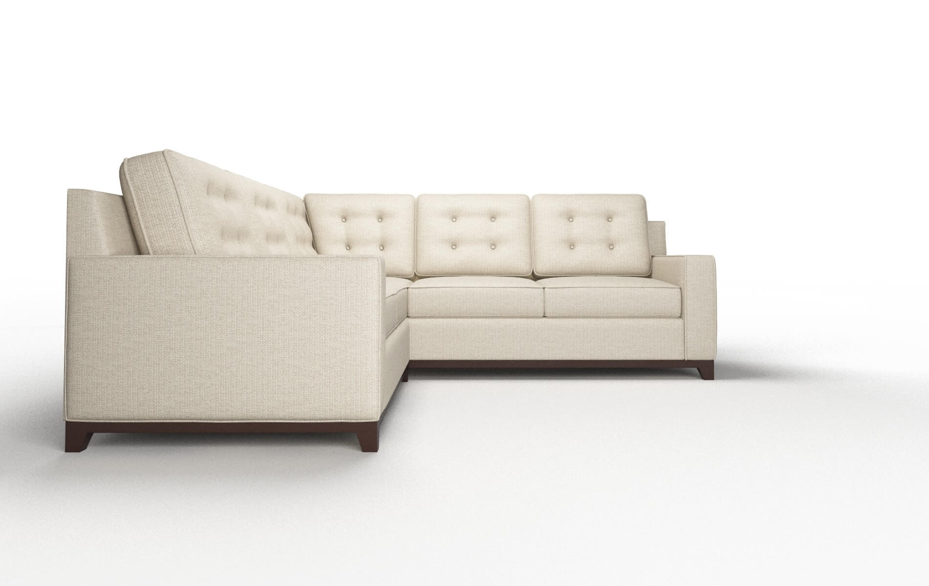 Alexandria Insight Barley Sectional espresso legs 2