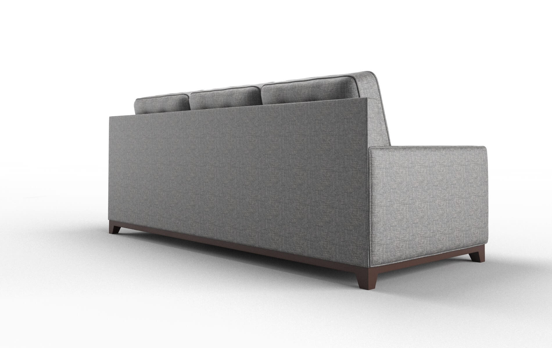 Alexandria Insight Charcoal Sofa espresso legs 5
