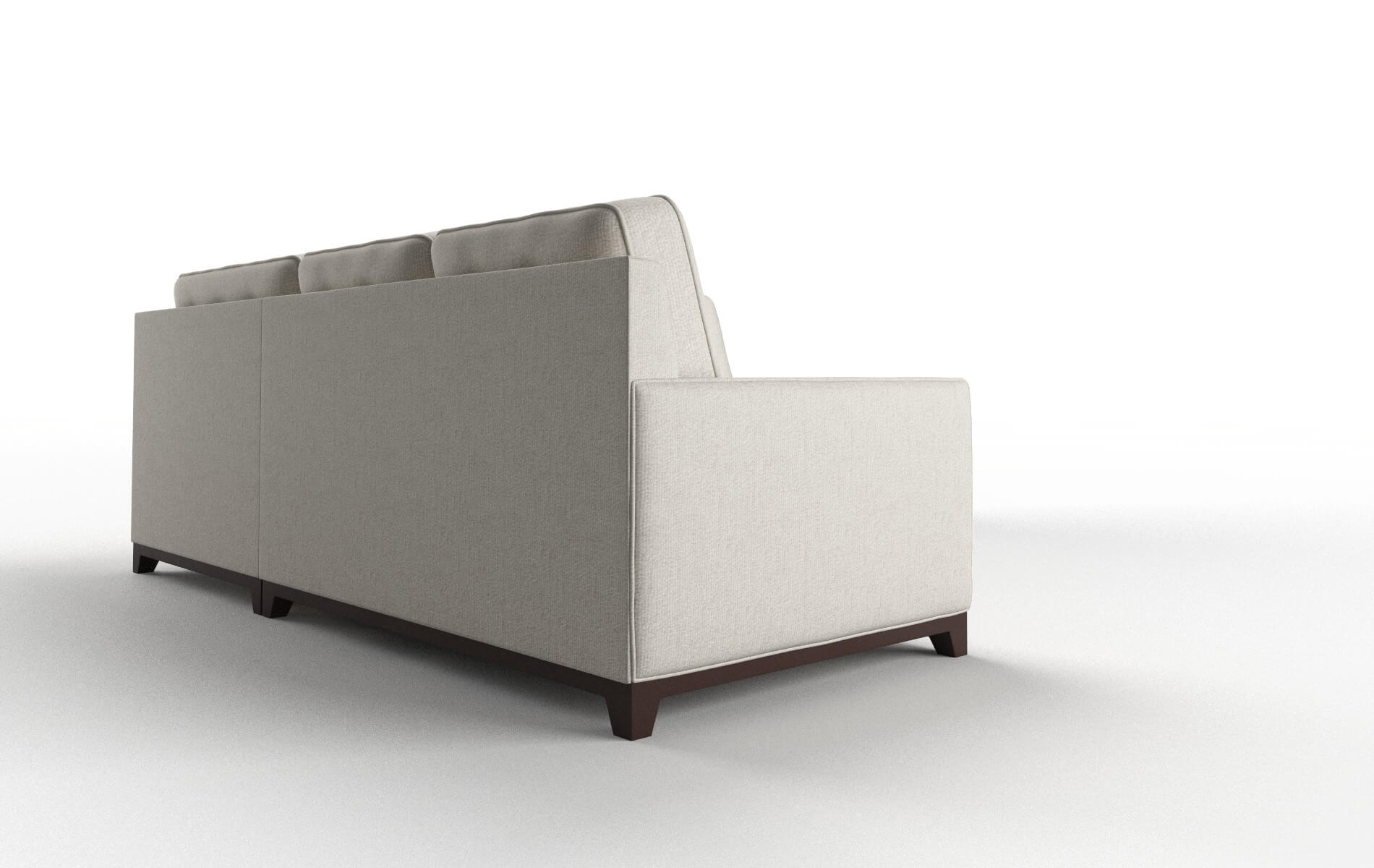 Alexandria Insight Dove Sectional espresso legs 3