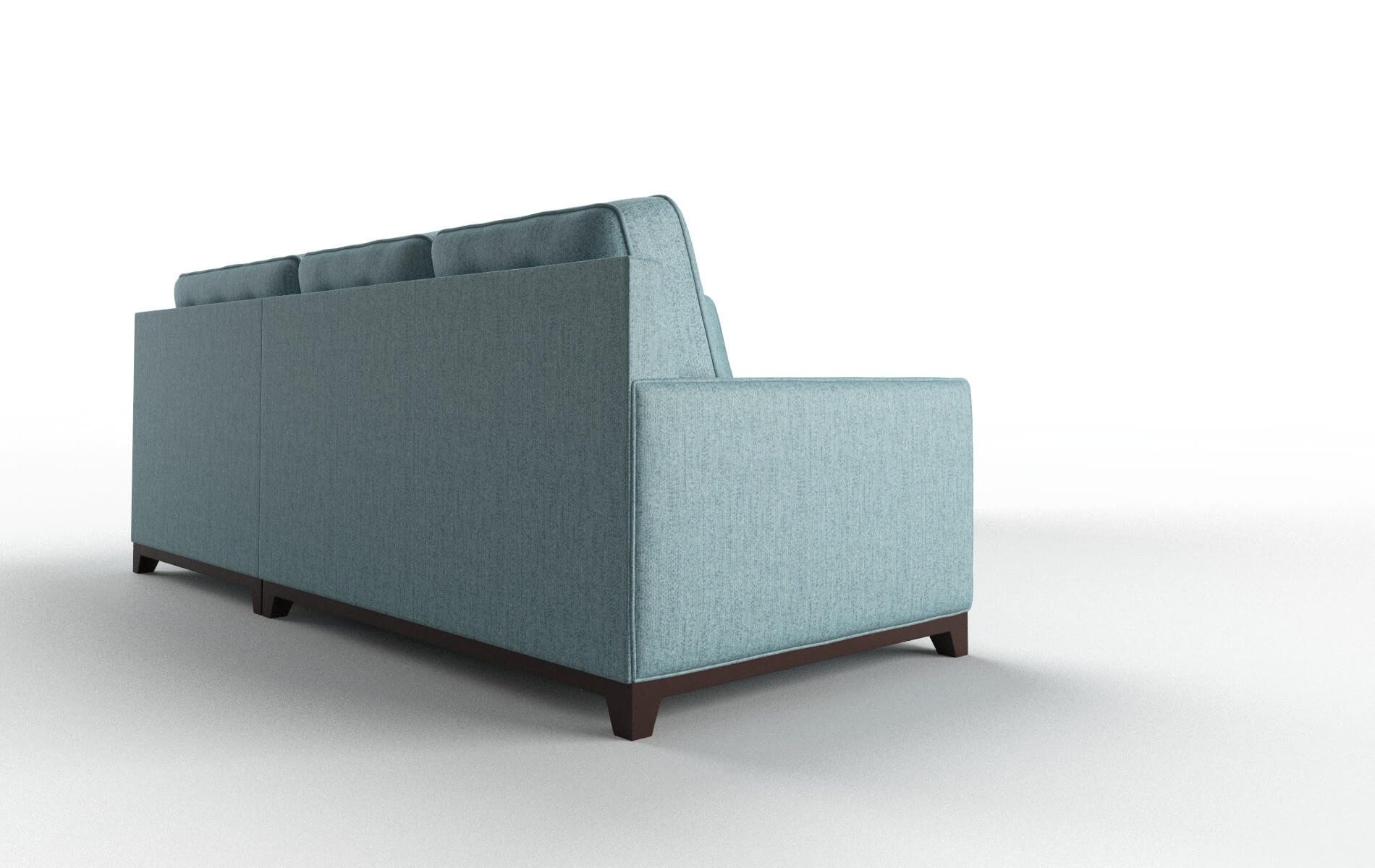 Alexandria Insight Peacock Sectional espresso legs 3