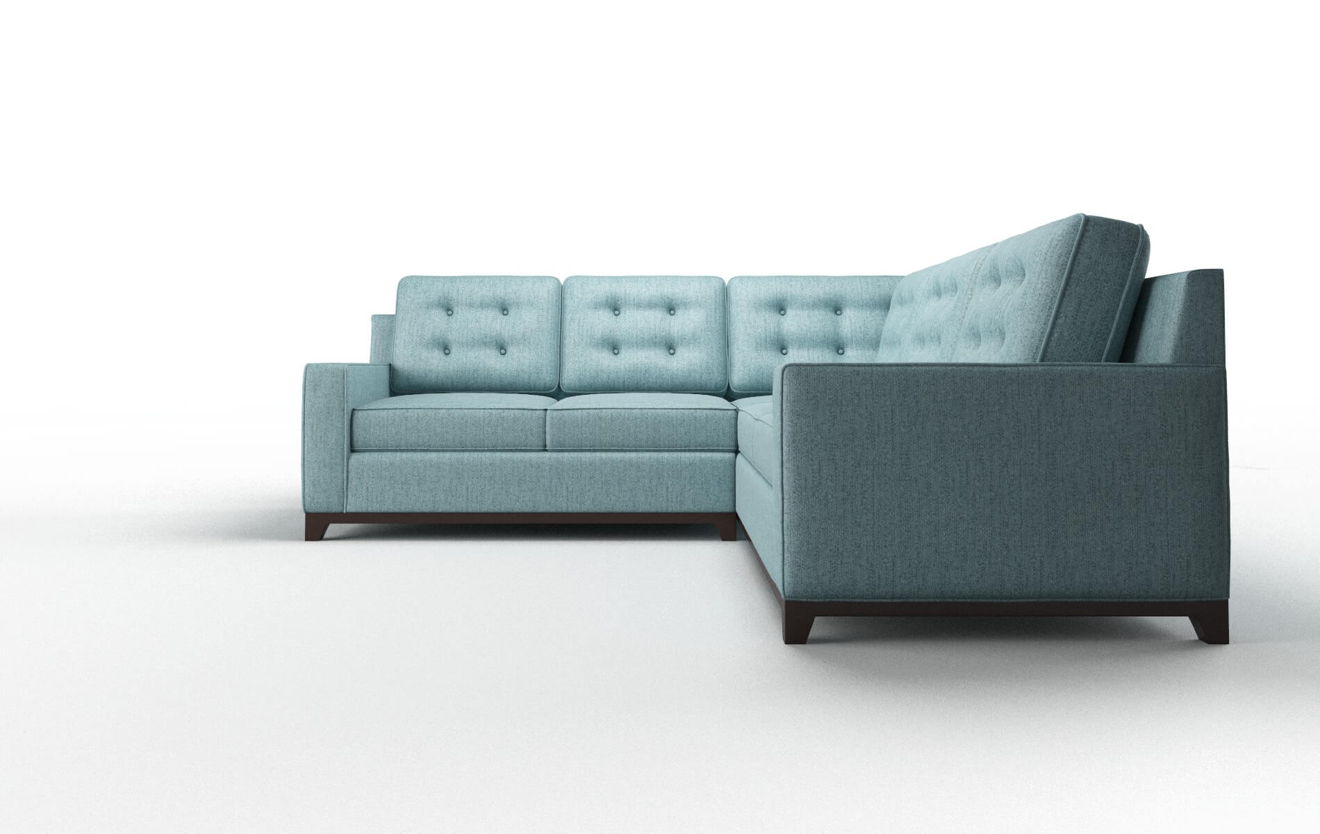 Alexandria Insight Peacock Sectional espresso legs 5