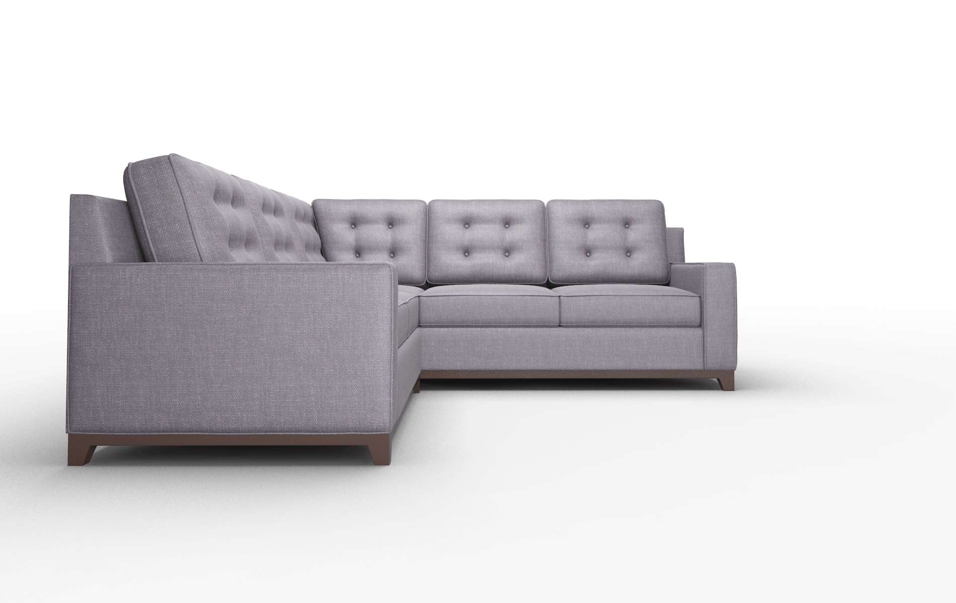 Alexandria Keylargo Grape Sectional espresso legs 2