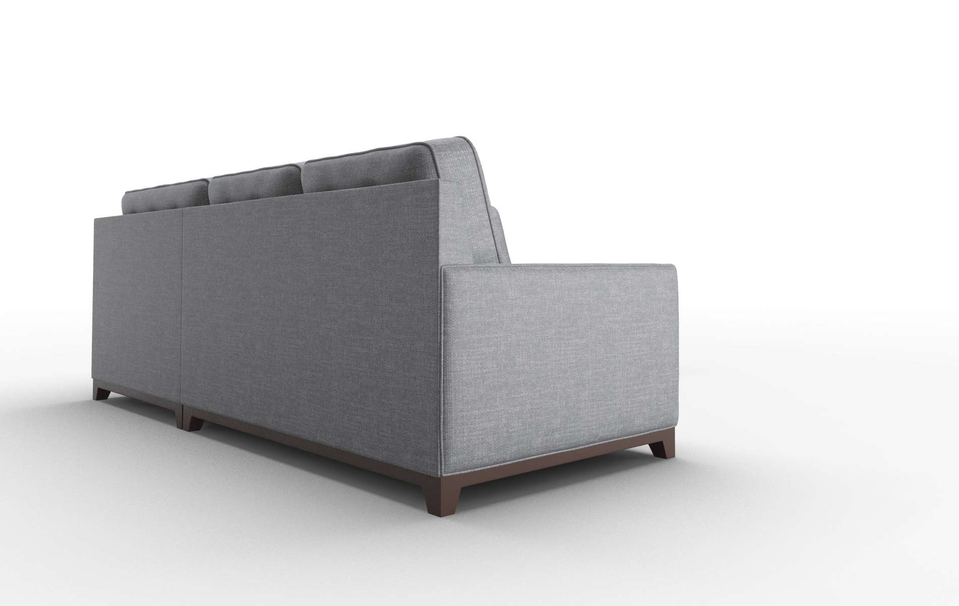 Alexandria Keylargo Graphite Sectional espresso legs 3