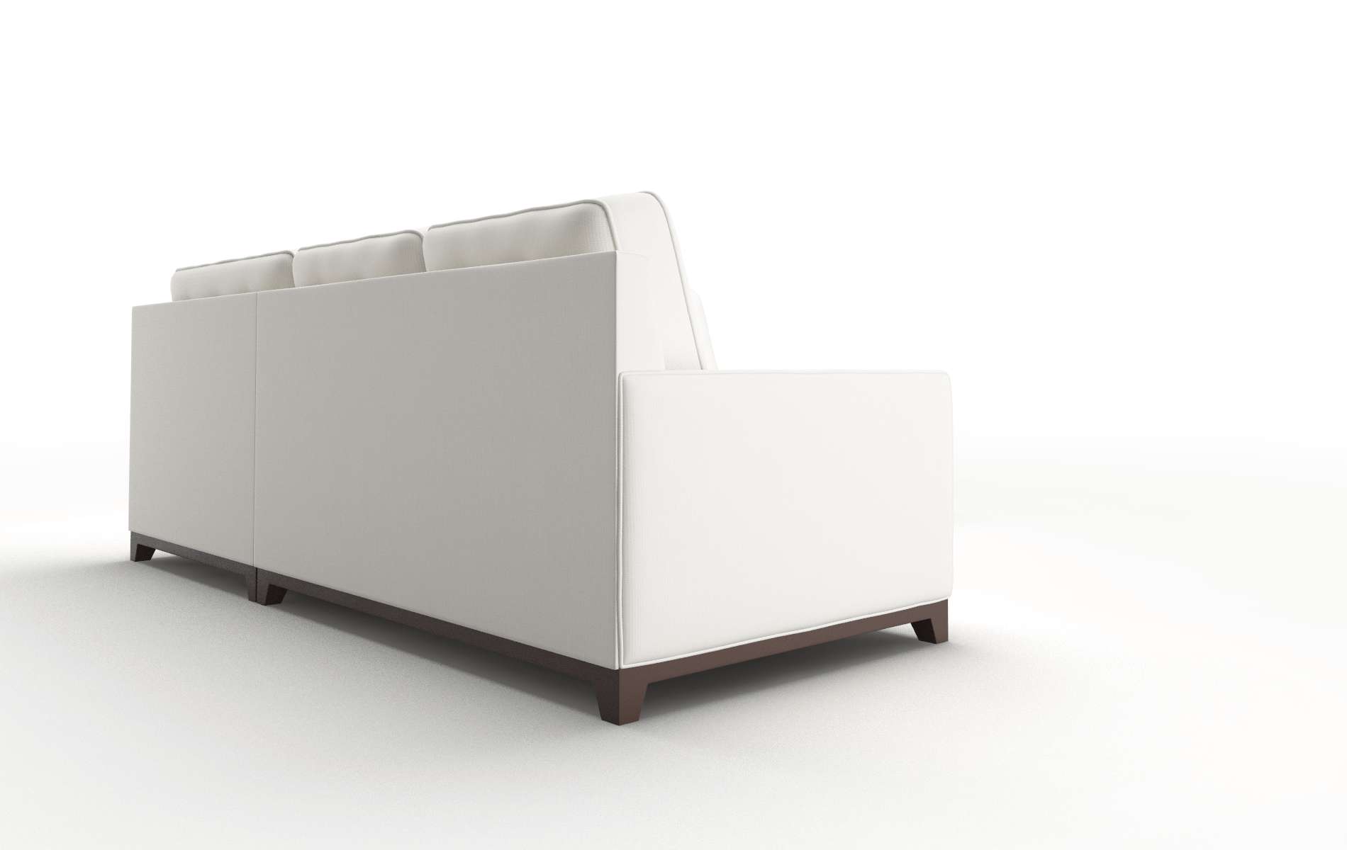 Alexandria Keylargo Oatmeal Sectional espresso legs 3