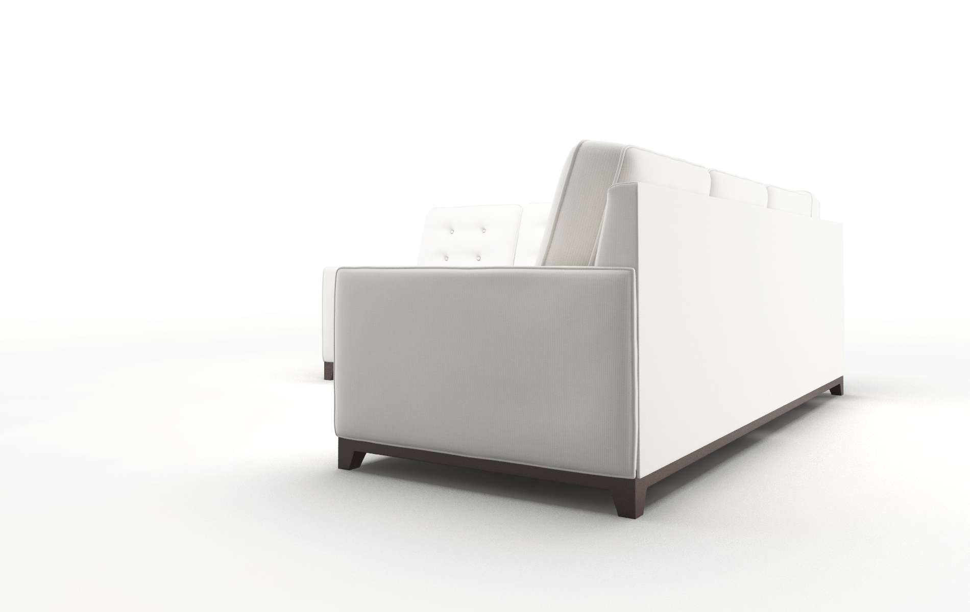 Alexandria Keylargo Oatmeal Sectional espresso legs 4