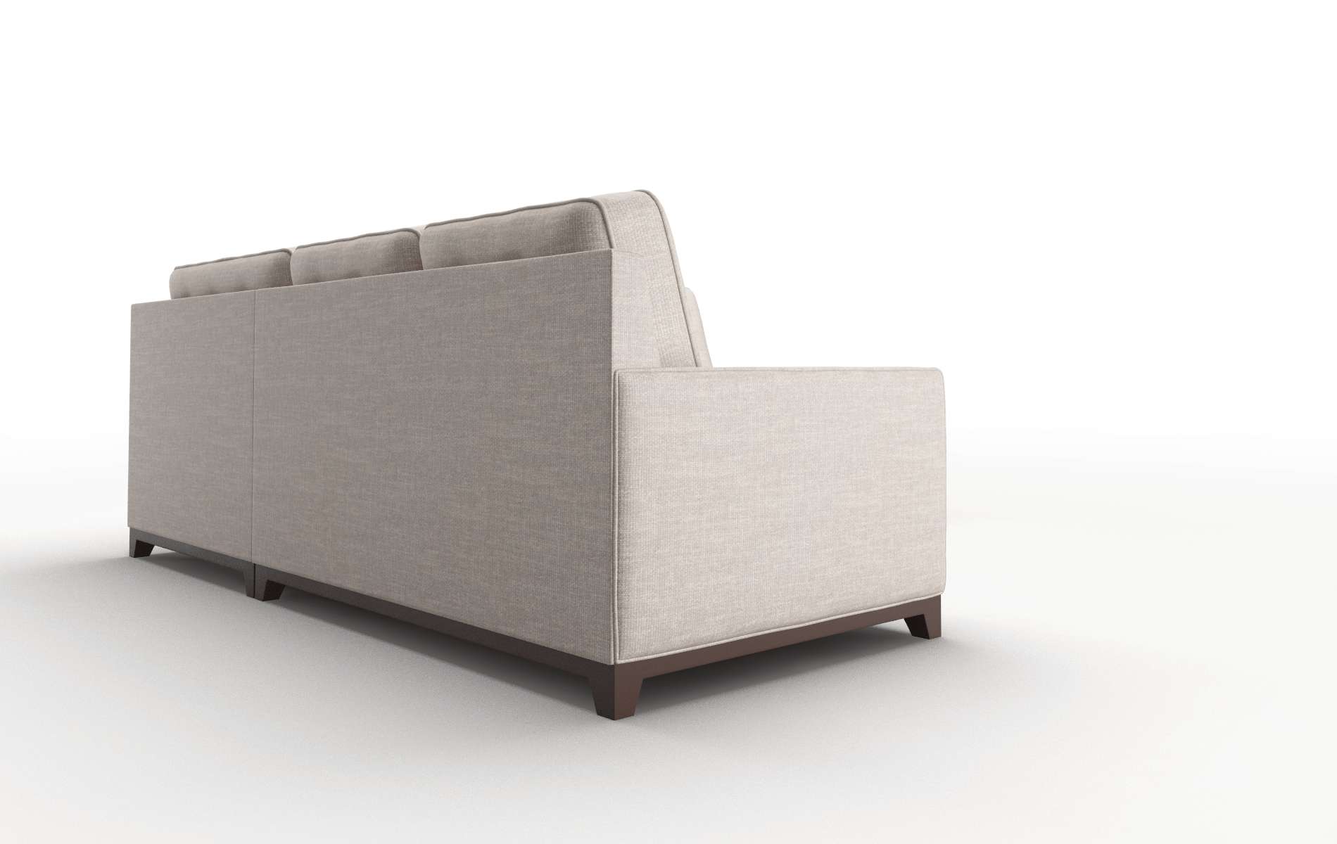 Alexandria Keylargo Pumice Sectional espresso legs 3