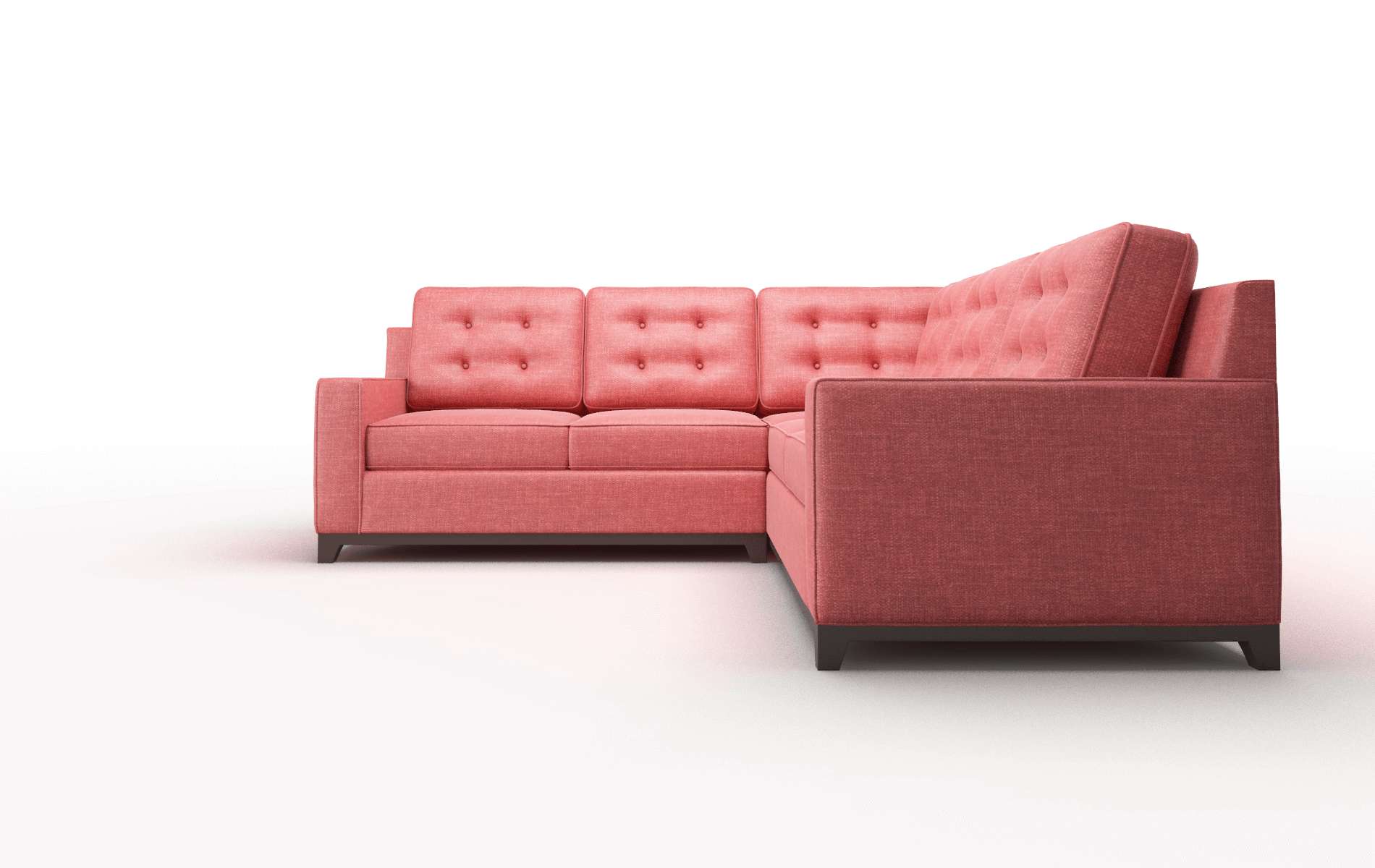 Alexandria Keylargo Ruby Sectional espresso legs 5