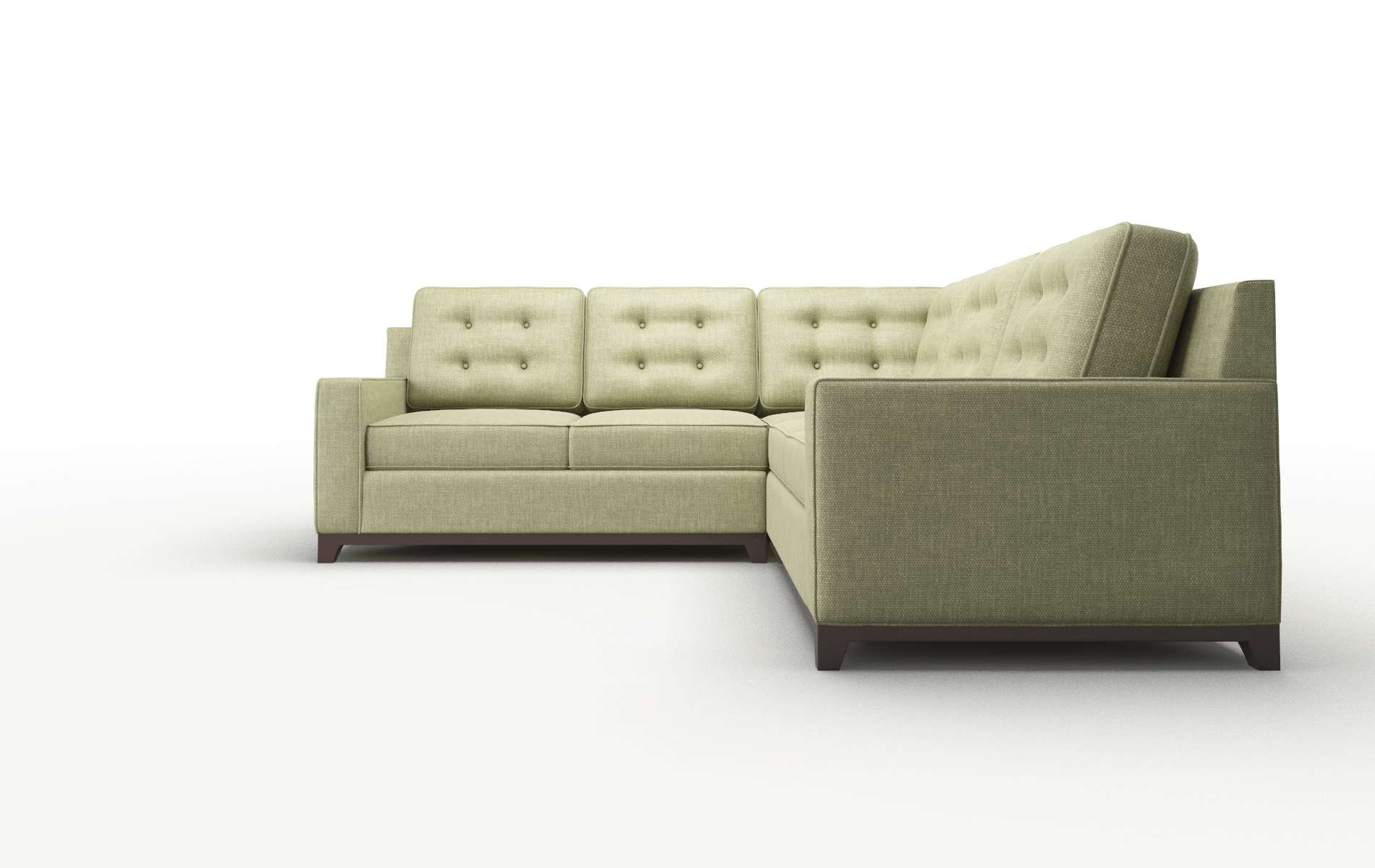 Alexandria Leslie Lawn Sectional espresso legs 5