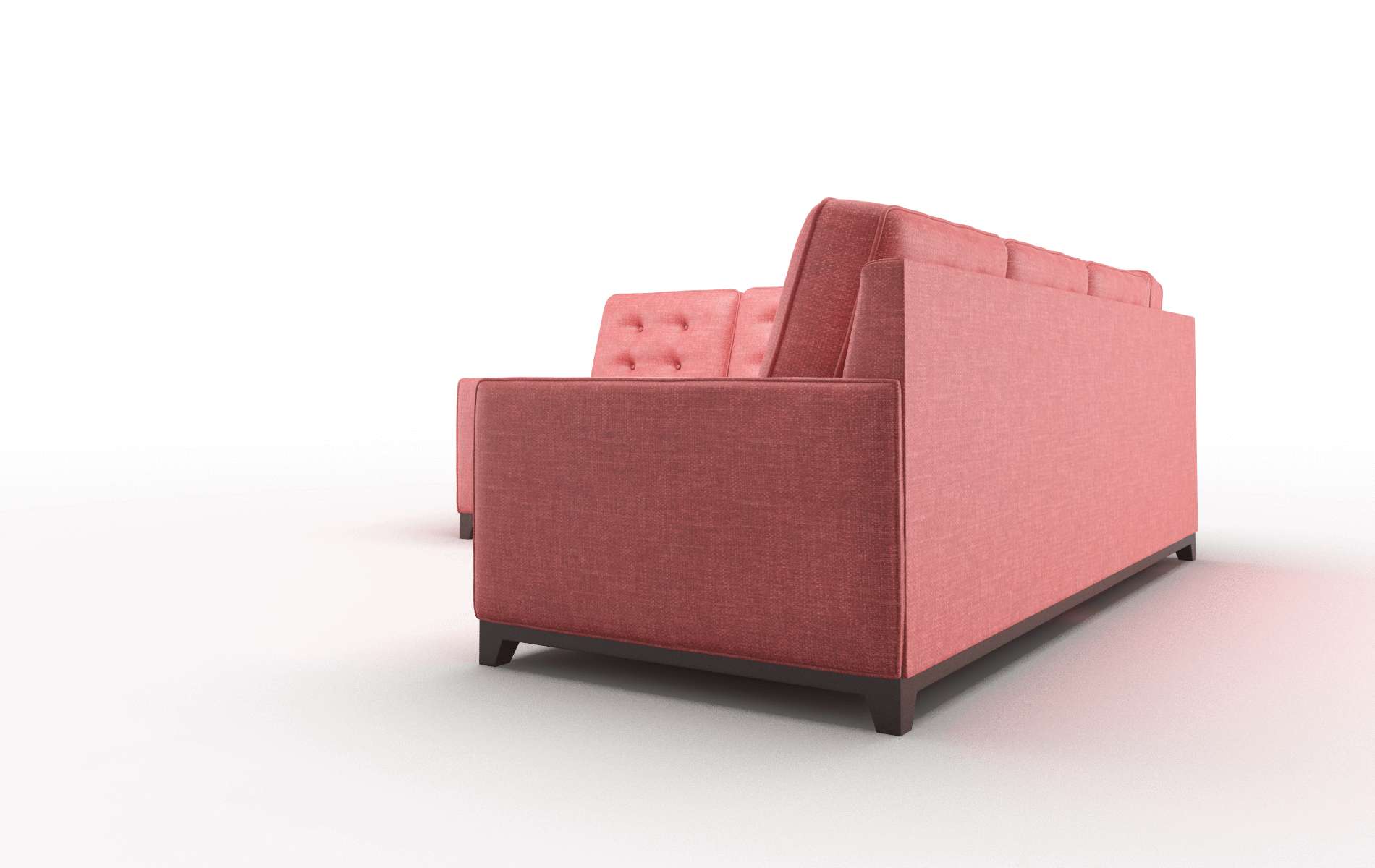 Alexandria Leslie Poppy Sectional espresso legs 4