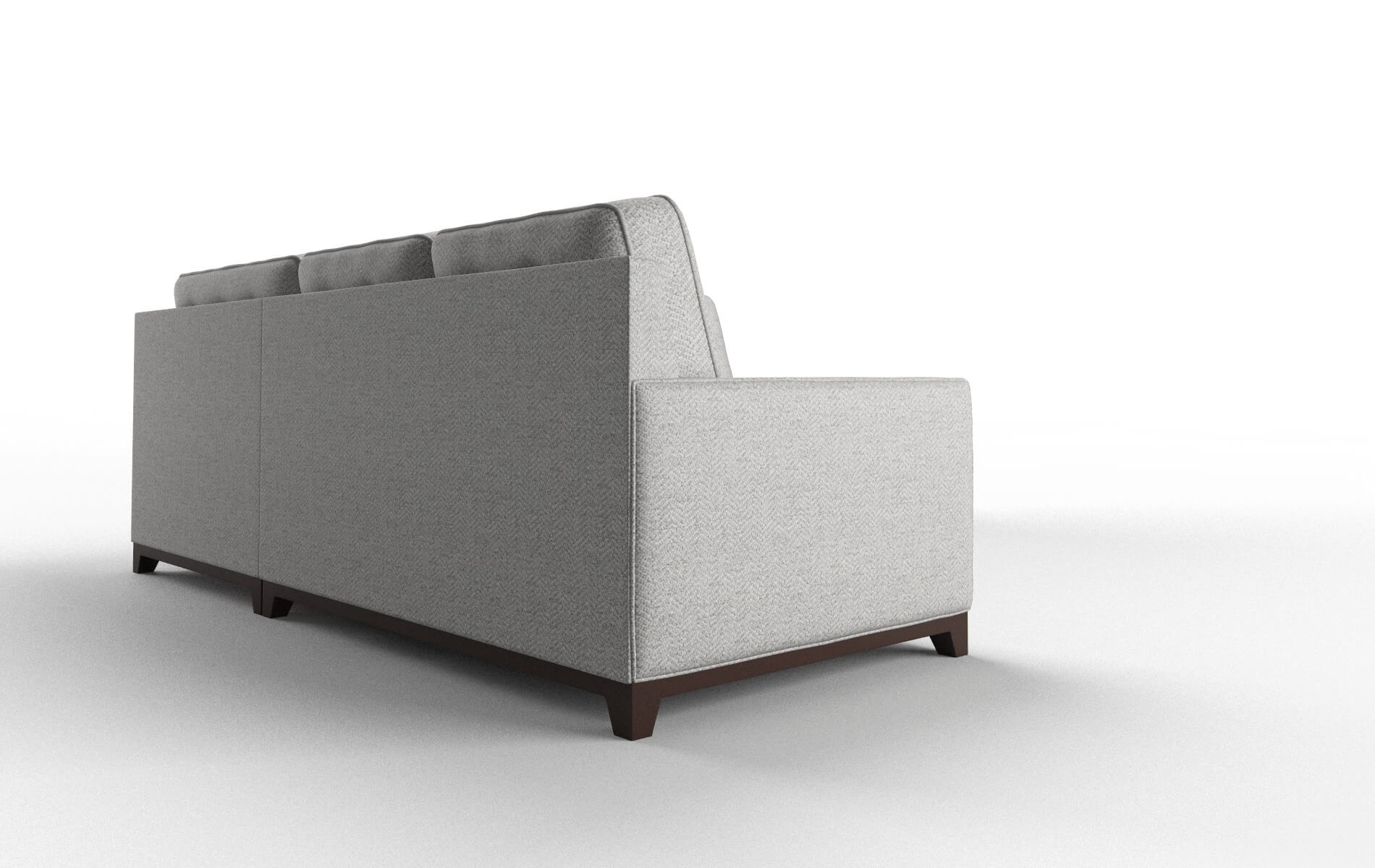 Alexandria Malibu Dove Sectional espresso legs 3