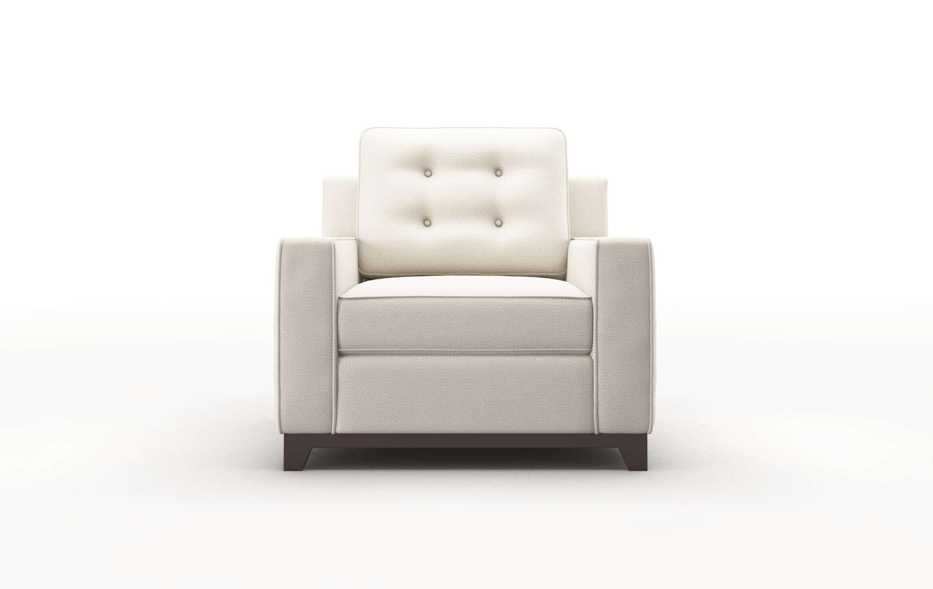 Alexandria Malibu linen Chair Espresso Legs  1