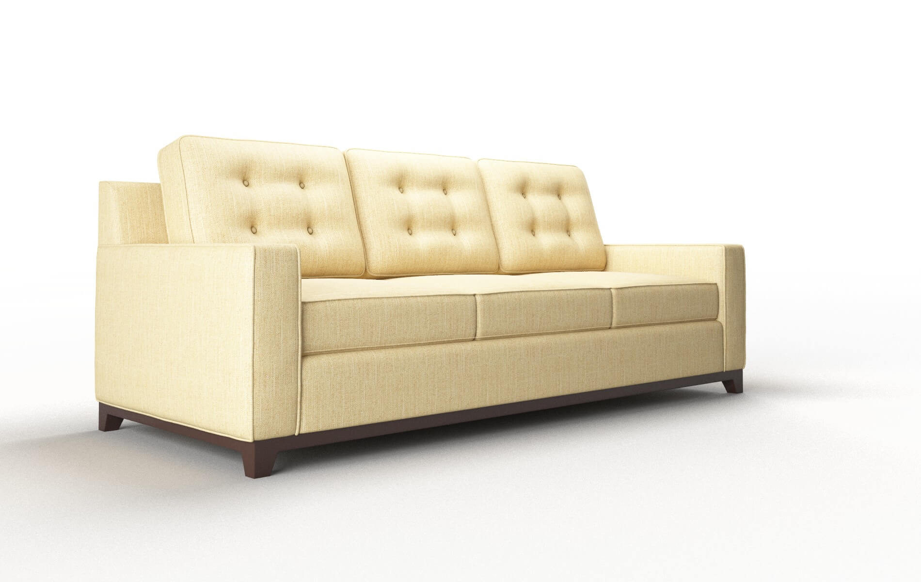 Alexandria Malibu Maize Sofa espresso legs 2
