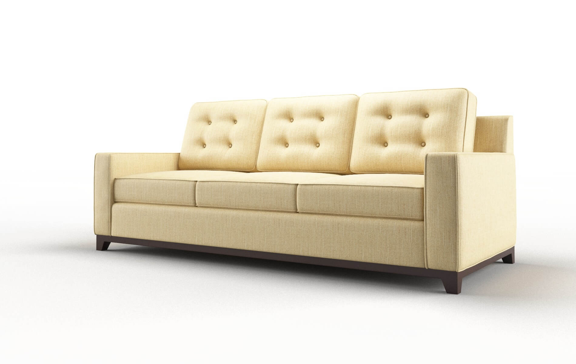 Alexandria Malibu Maize Sofa espresso legs 4
