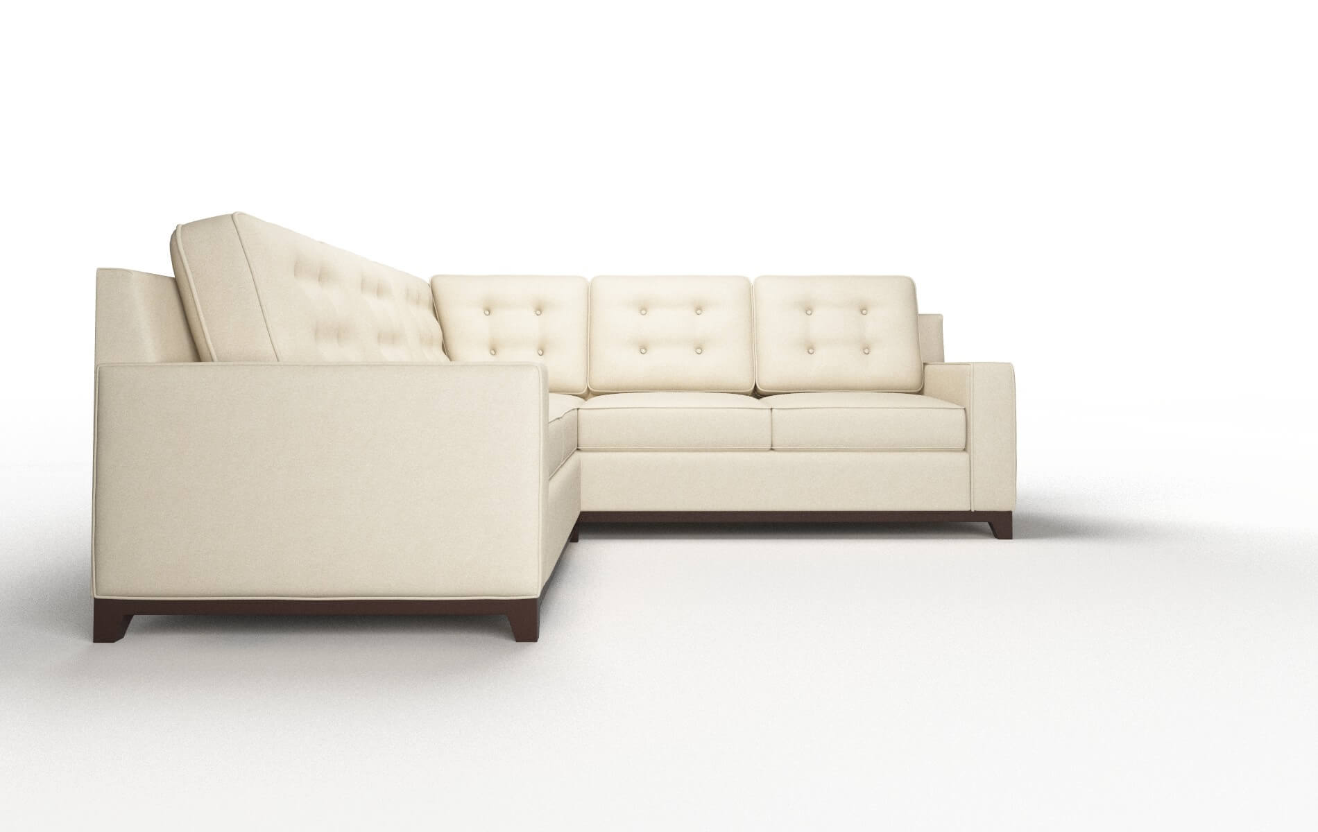 Alexandria Noble Buckwheat Sectional espresso legs 2