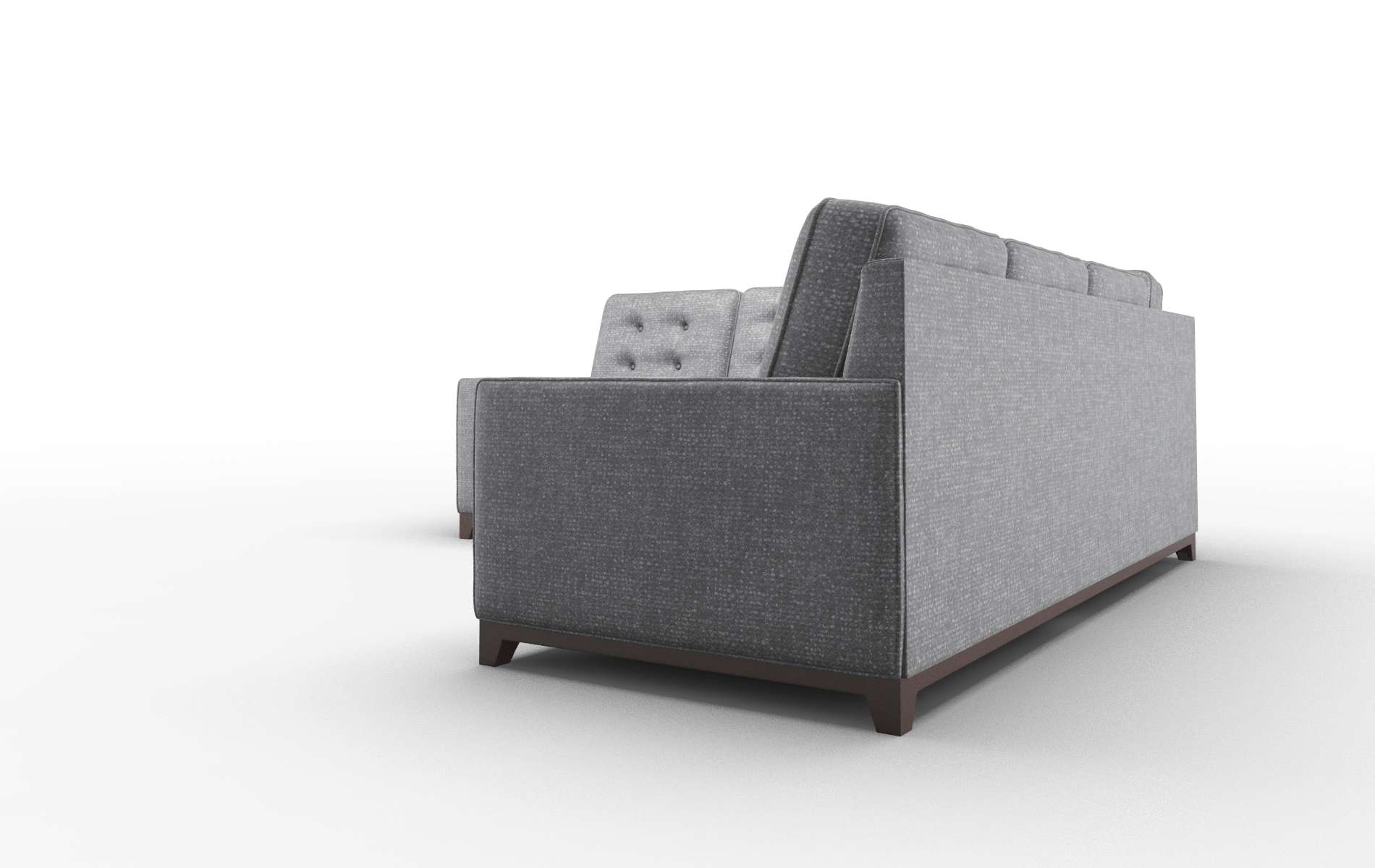 Alexandria Notion Graphite Sectional espresso legs 4