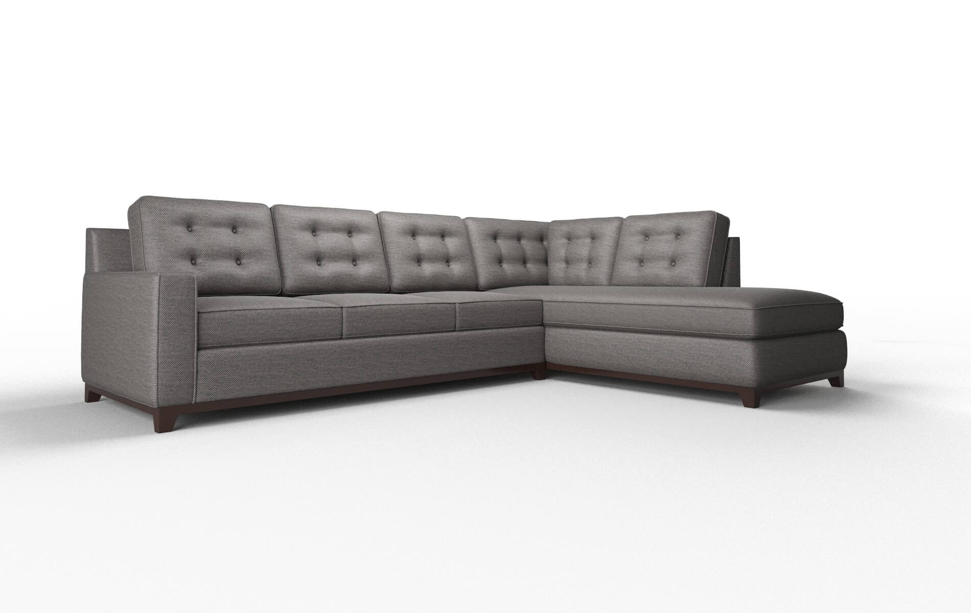 Alexandria Oscar Charcoal Panel espresso legs 2