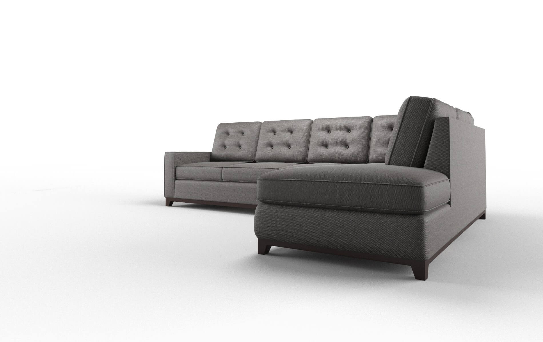 Alexandria Oscar Charcoal Panel espresso legs 4