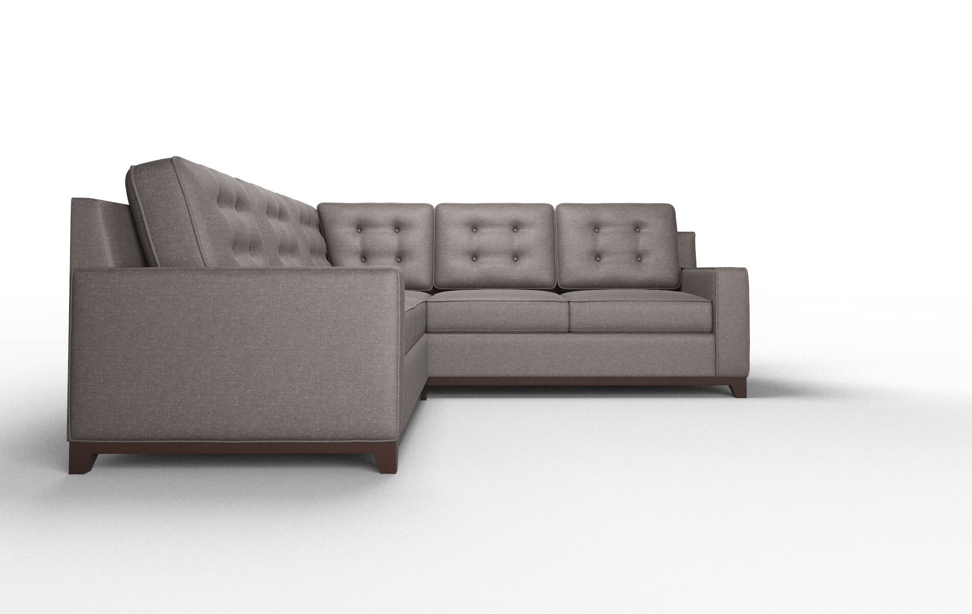 Alexandria Oscar Chocolate Sectional espresso legs 2