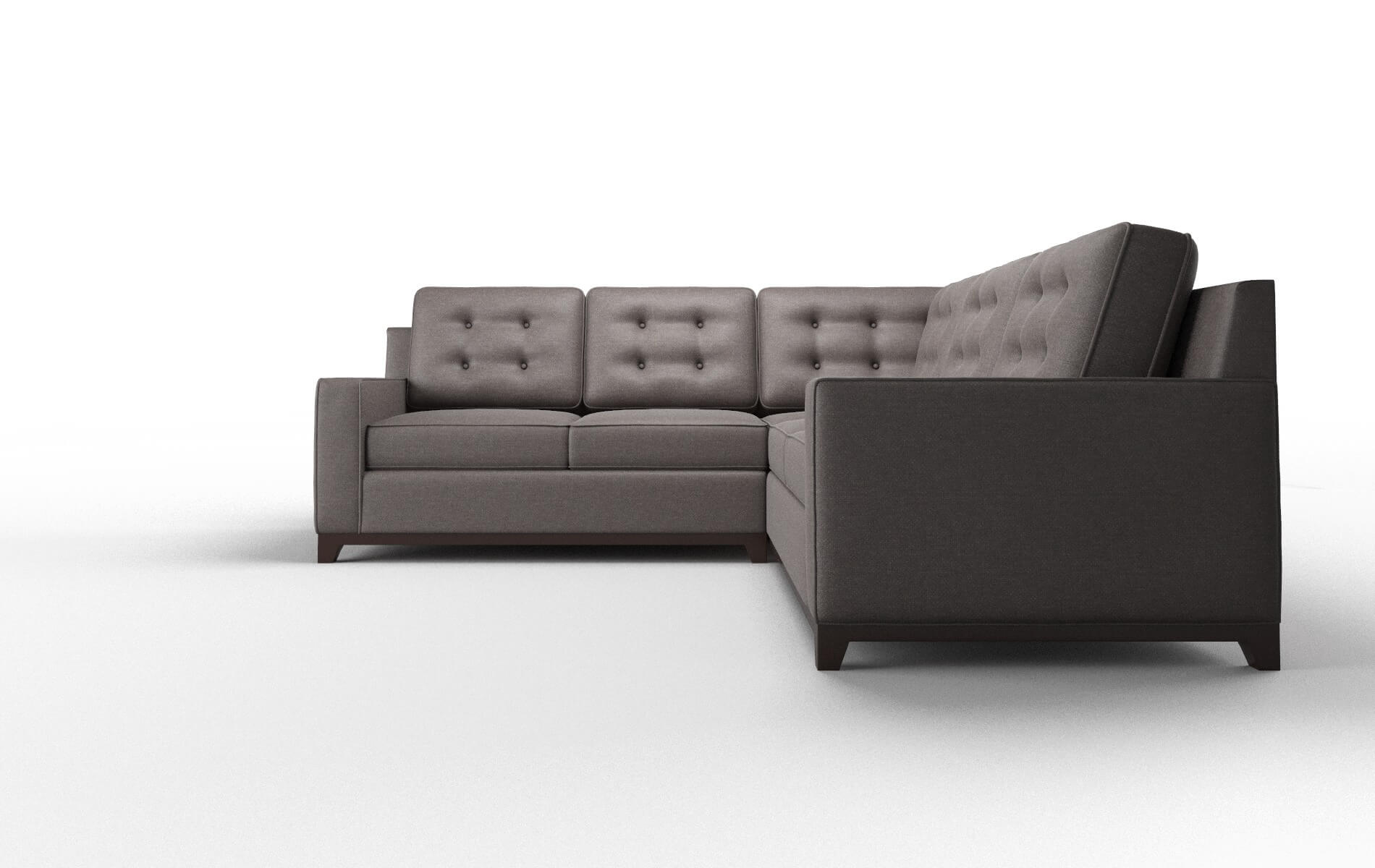 Alexandria Oscar Chocolate Sectional espresso legs 5