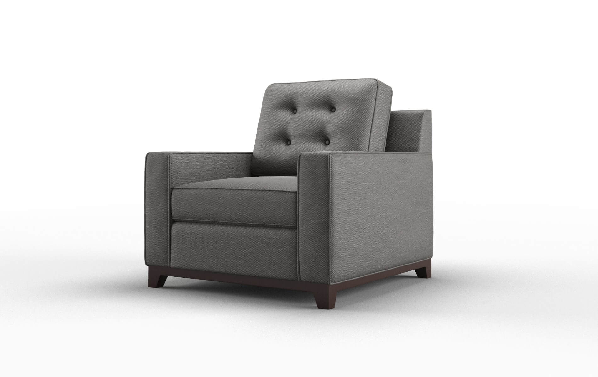 Alexandria Oscar Grey Chair espresso legs 4