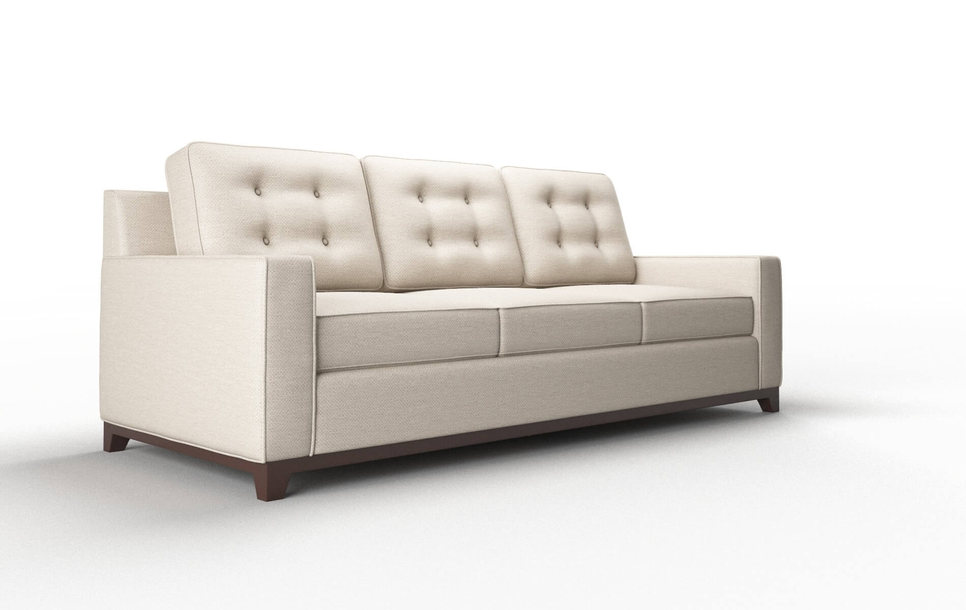 Alexandria Oscar Linen Sofa espresso legs 2