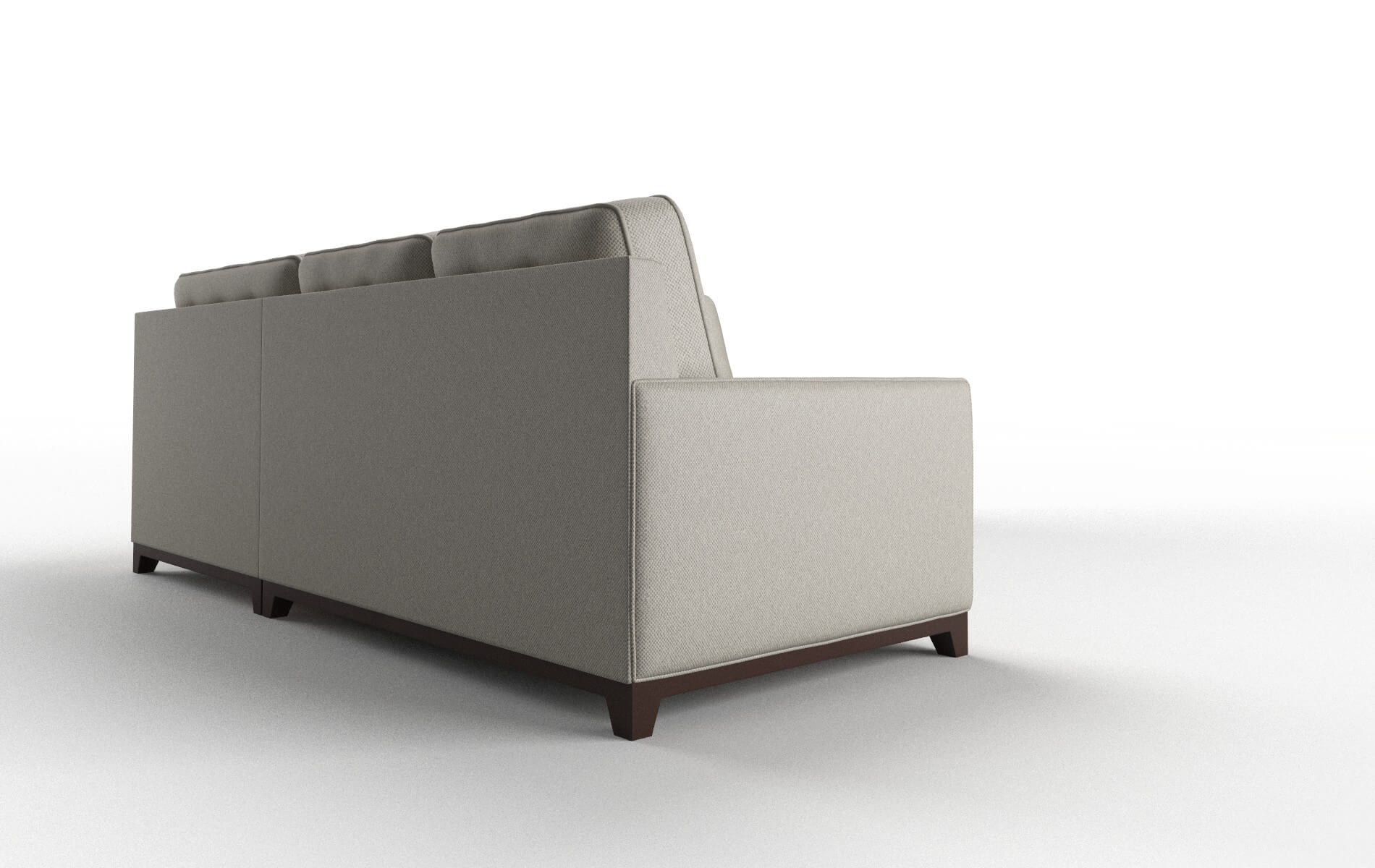 Alexandria Oscar Silver Sectional espresso legs 3