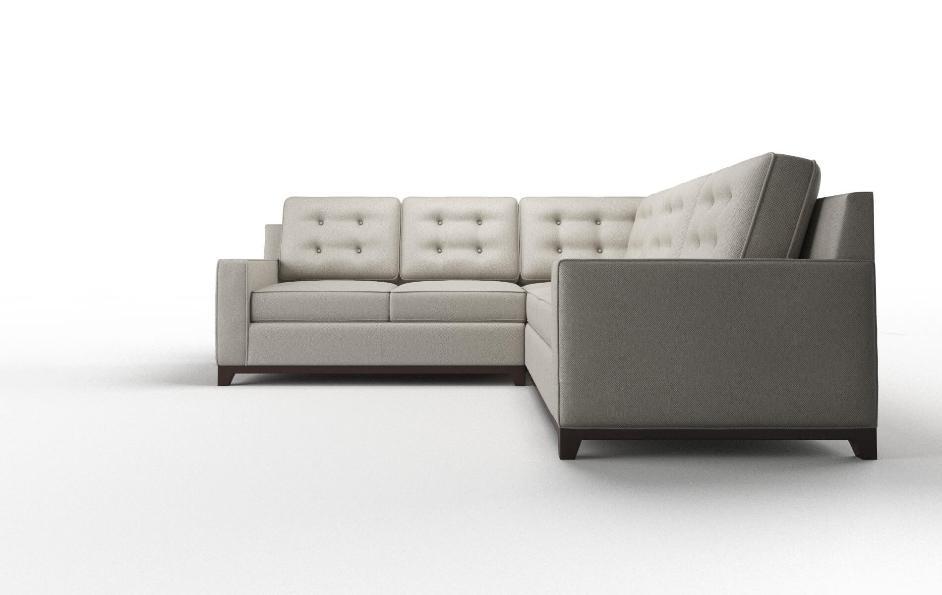 Alexandria Oscar Silver Sectional espresso legs 5