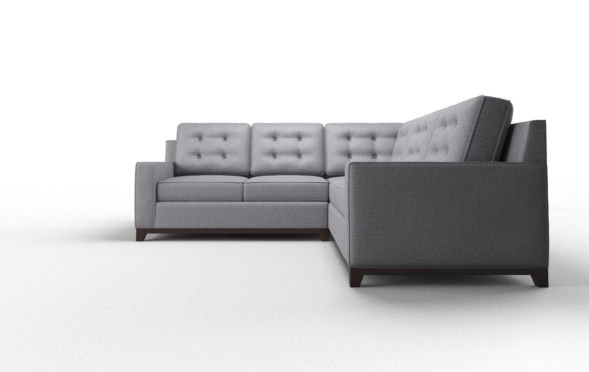 Alexandria Parker Ash Sectional espresso legs 5