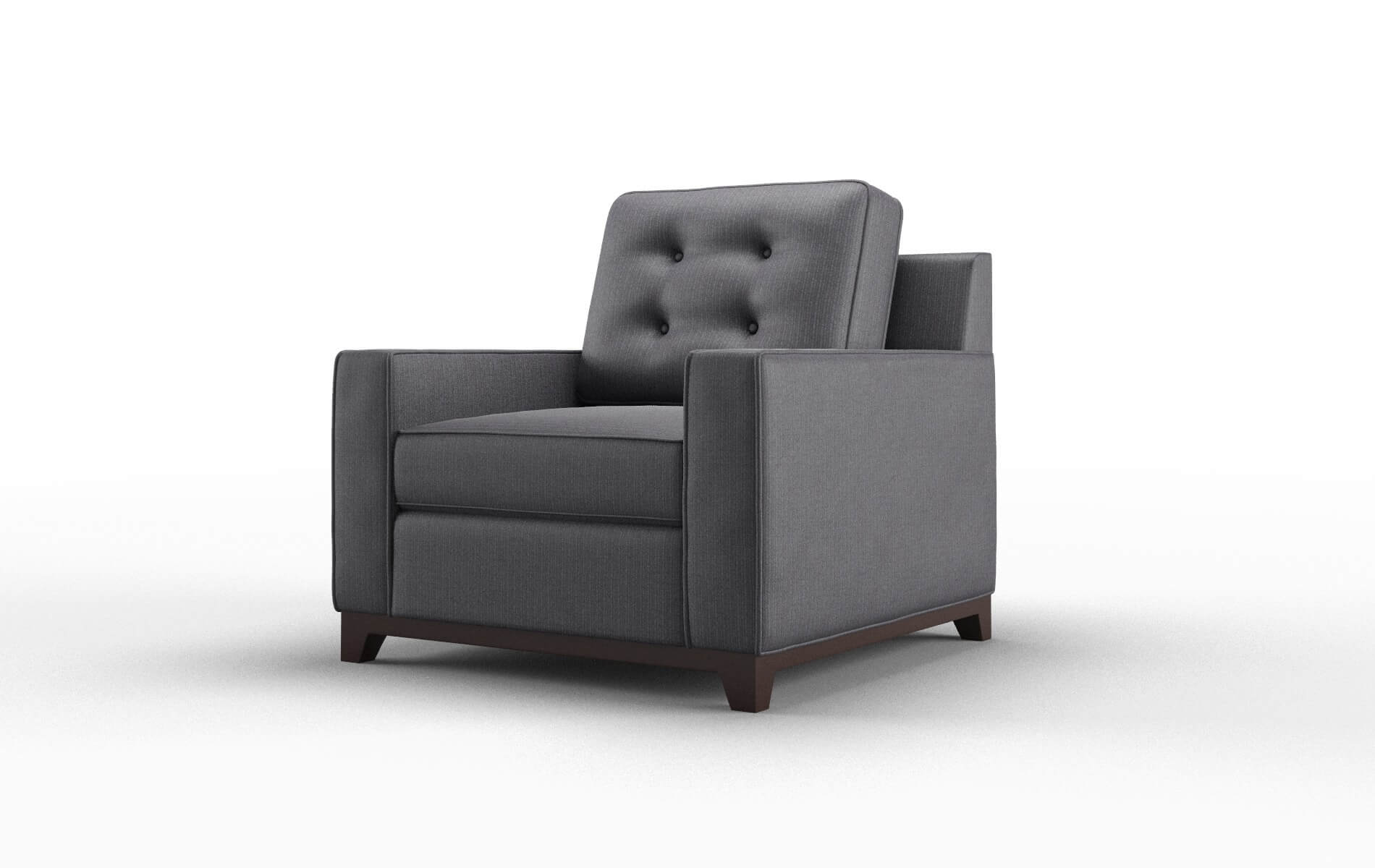 Alexandria Parker Charcoal Chair espresso legs 4