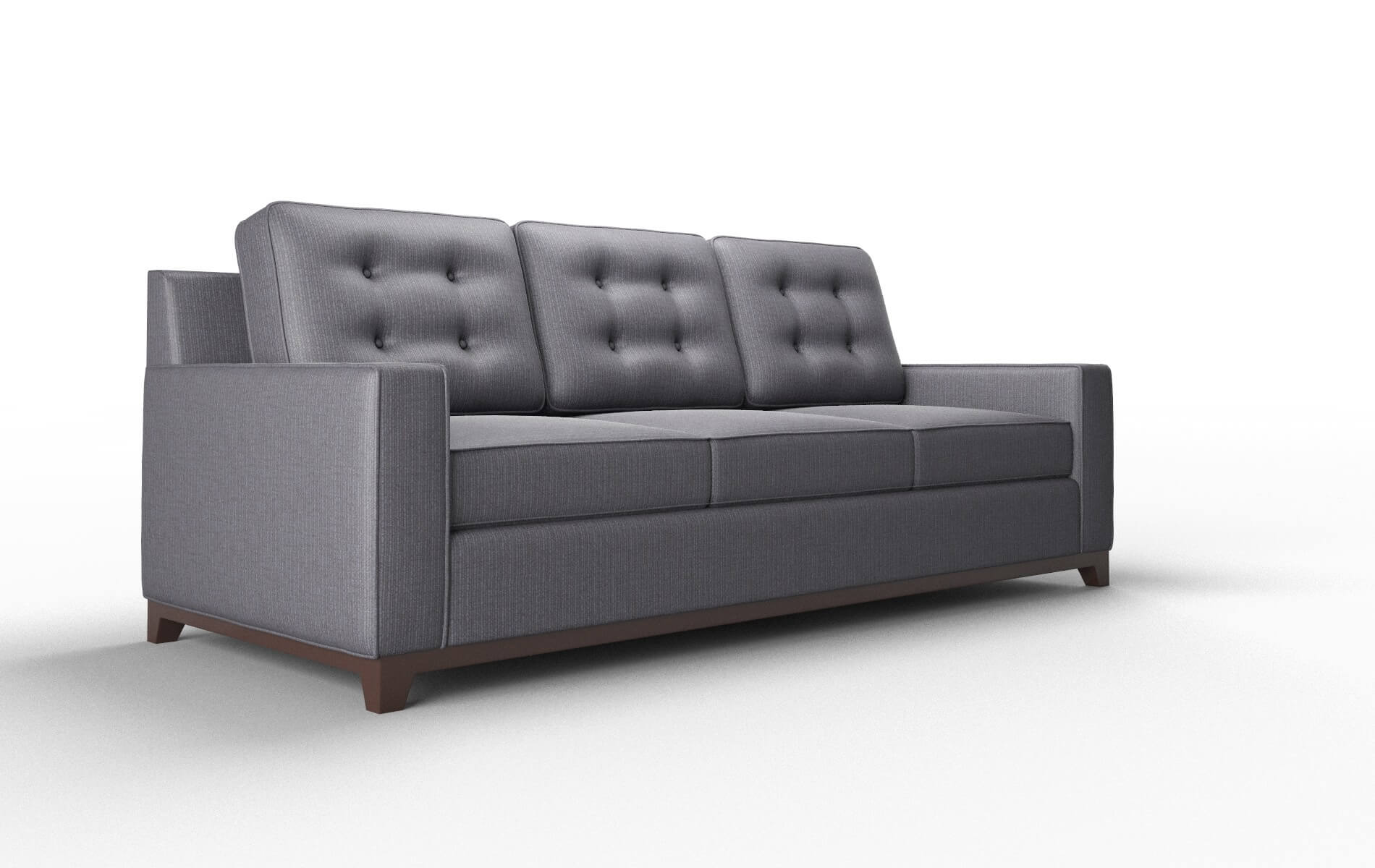 Alexandria Parker Charcoal Sofa espresso legs 2