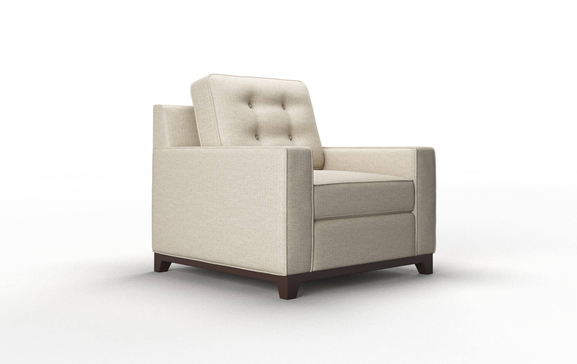 Alexandria Parker Linen Chair espresso legs 2