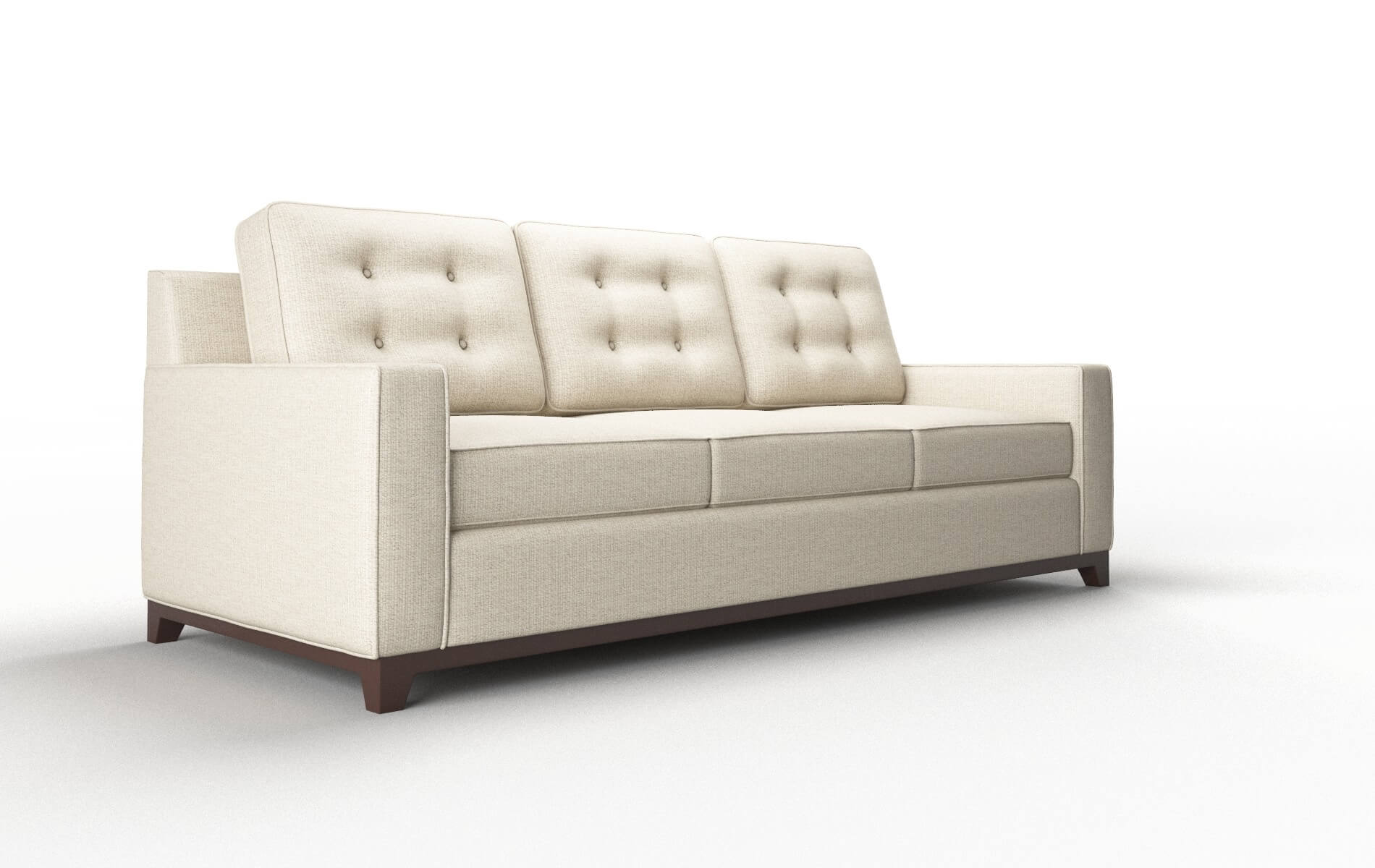 Alexandria Parker Linen Sofa espresso legs 2