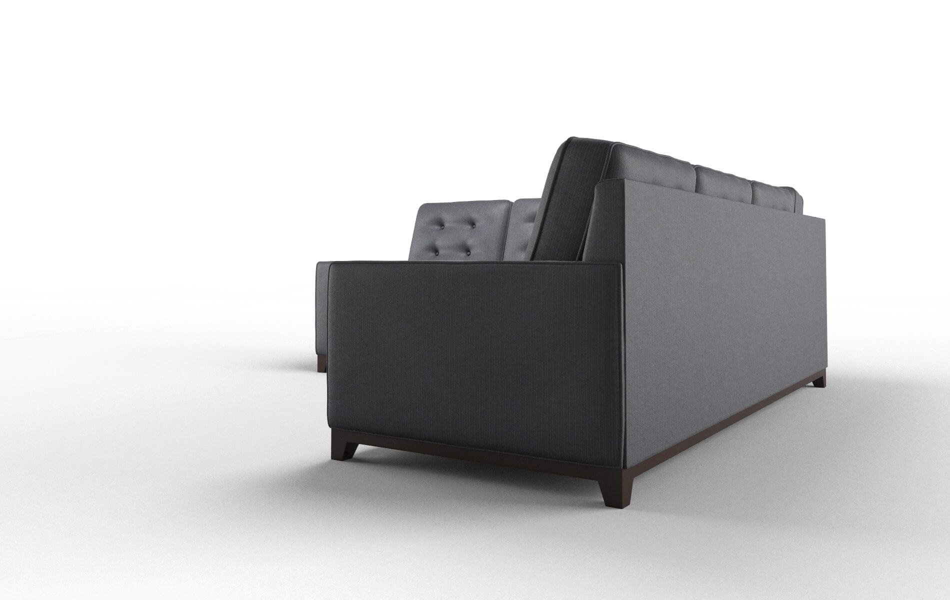 Alexandria Parker Midnight Sectional espresso legs 4