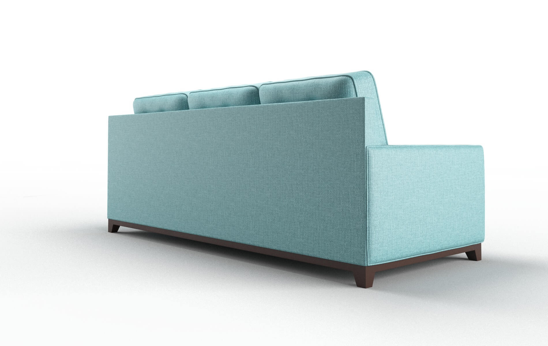 Alexandria Parker Turquoise Sofa espresso legs 5