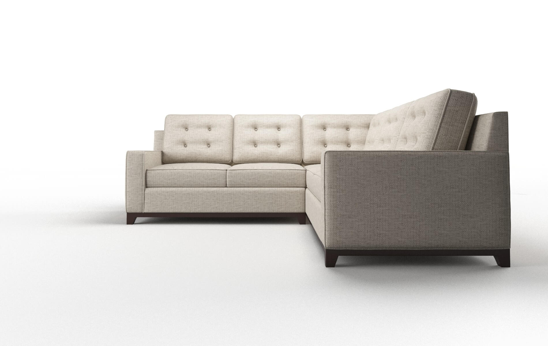 Alexandria Parker Wheat Sectional espresso legs 5