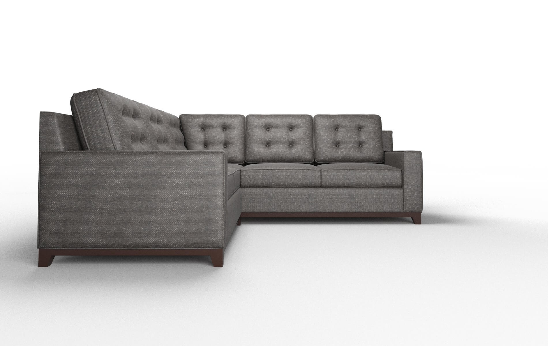 Alexandria Phoenix Chocolate Sectional espresso legs 2